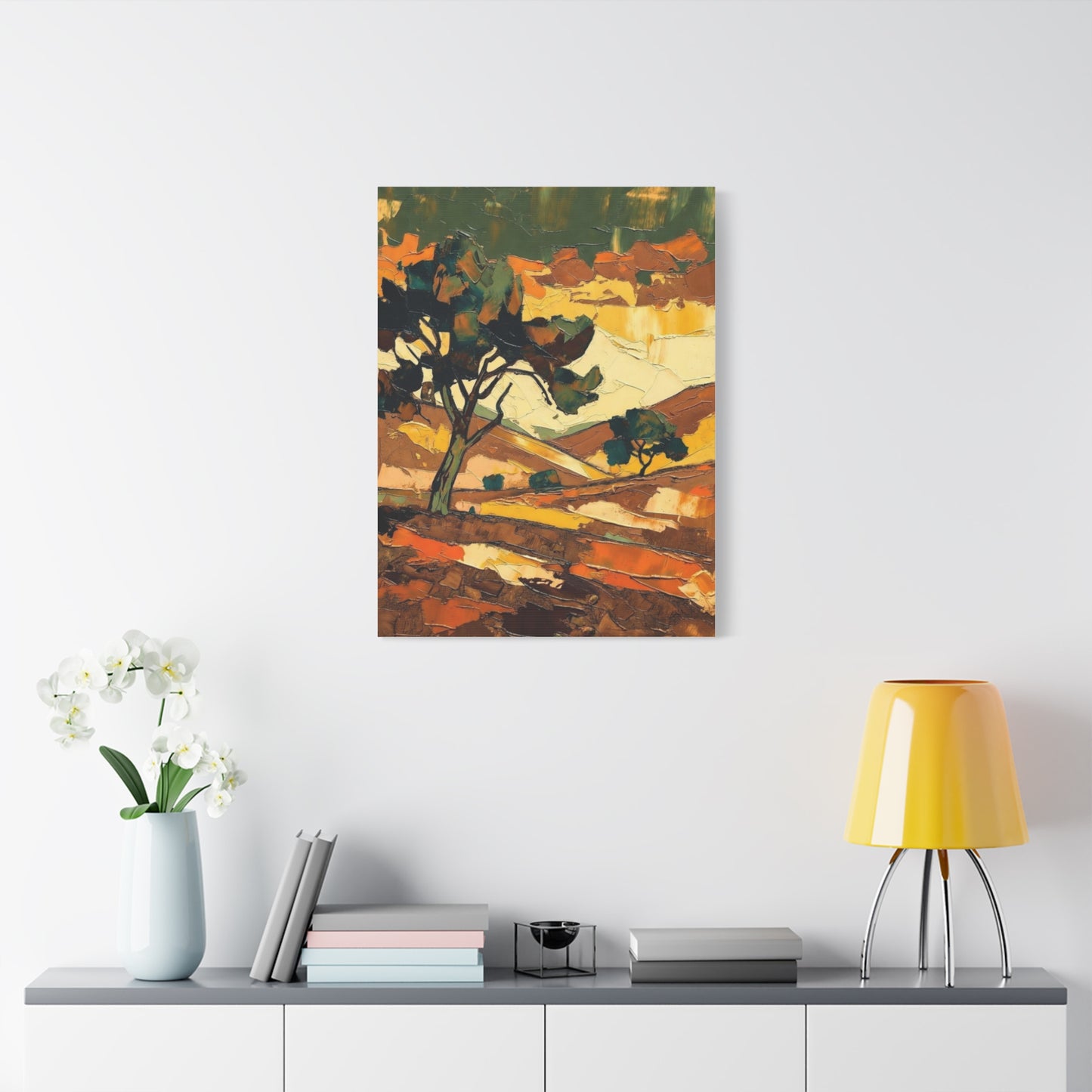 Abstract Autumn Landscape Canvas