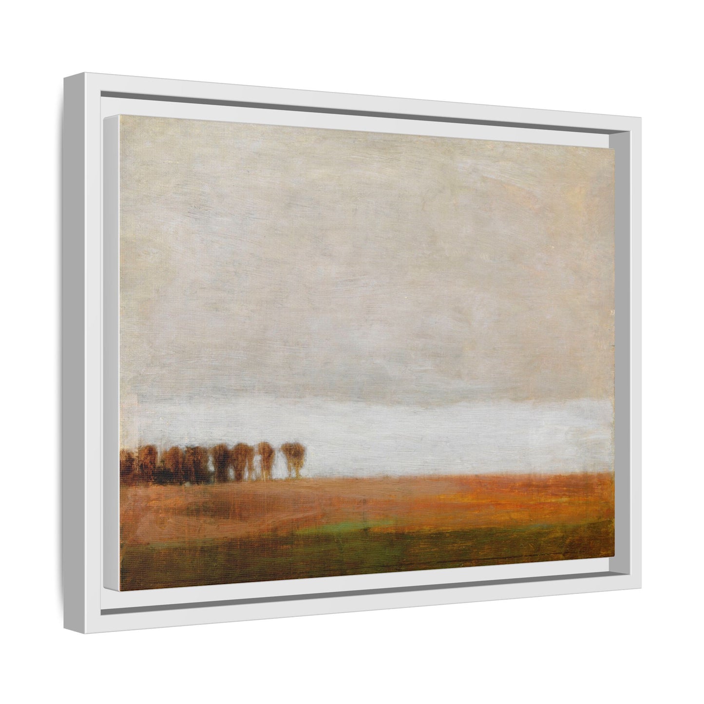 View of Jaegersborg Allé, North of Copenhagen by Vilhelm Hammershøi Framed Matte Canvas Wall Art Print