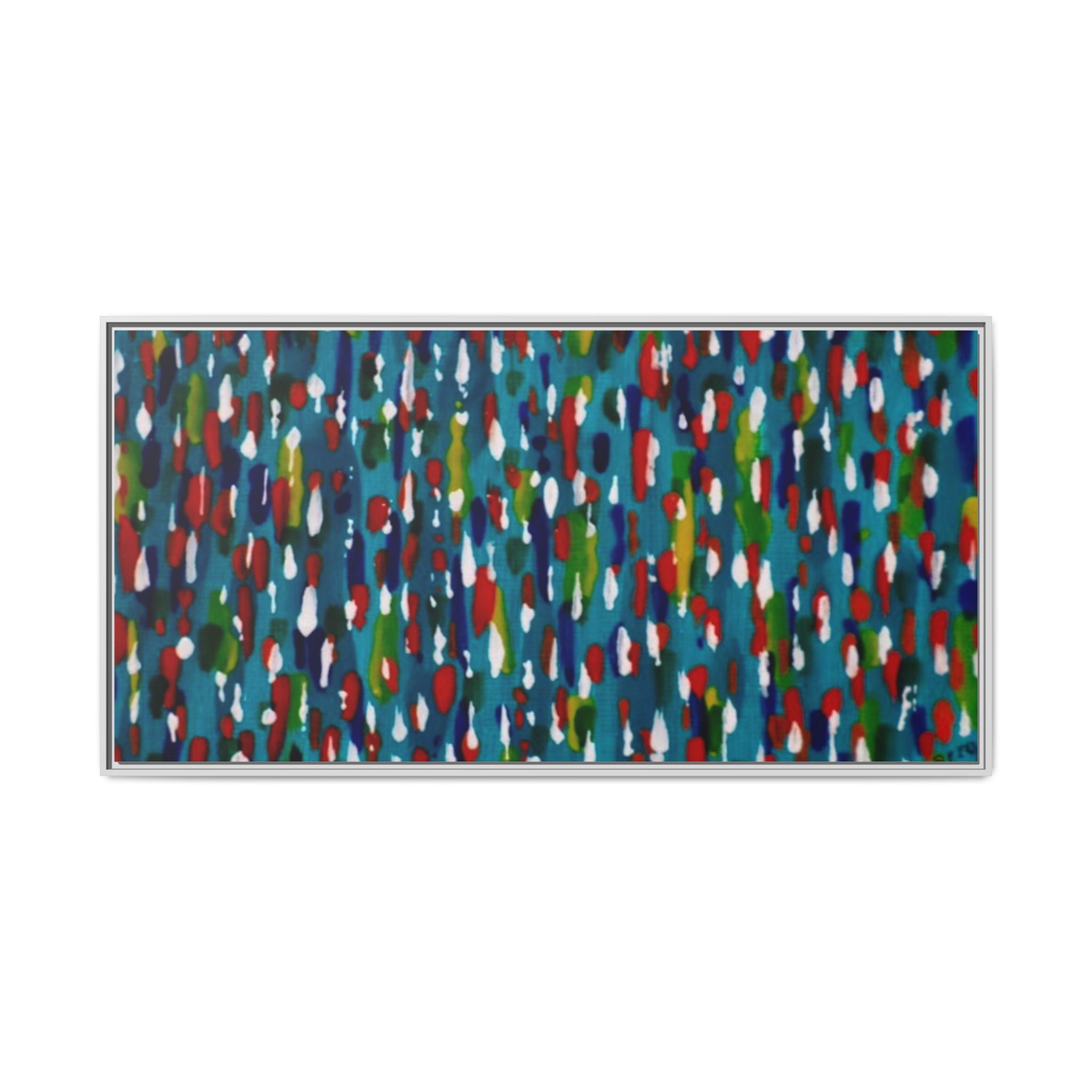 Colours Of The Soul Reflecting On Water by Ariel Chavarro Avila Matte Canvas Framed Art