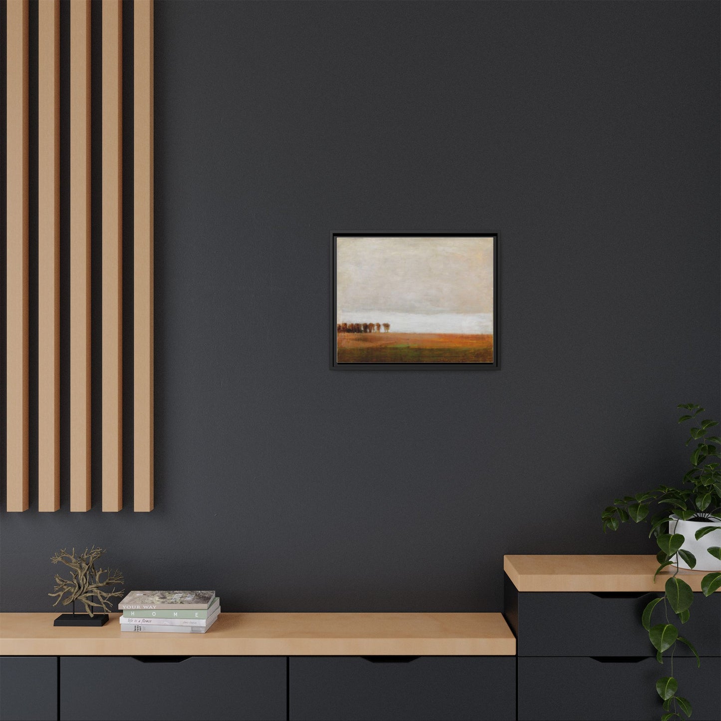View of Jaegersborg Allé, North of Copenhagen by Vilhelm Hammershøi Framed Matte Canvas Wall Art Print