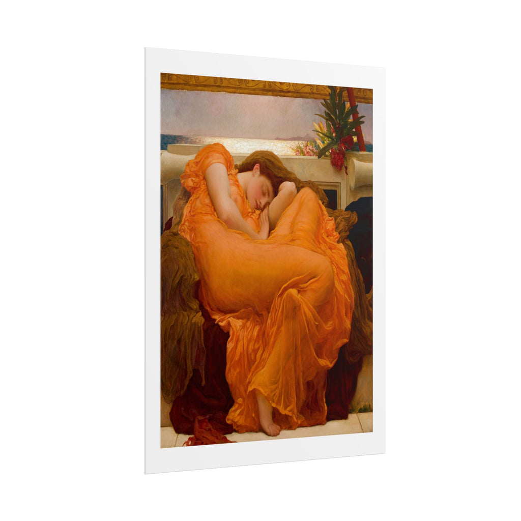 Flaming June by Lord Frederic Leighton Wall Art Print