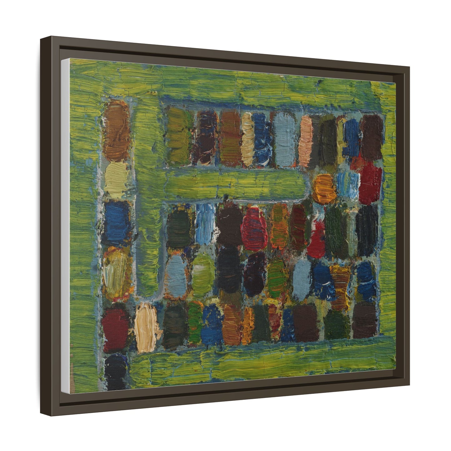 JMC-1970-3 by Jean-Michel Coulon Matte Canvas Framed Wall Art Print
