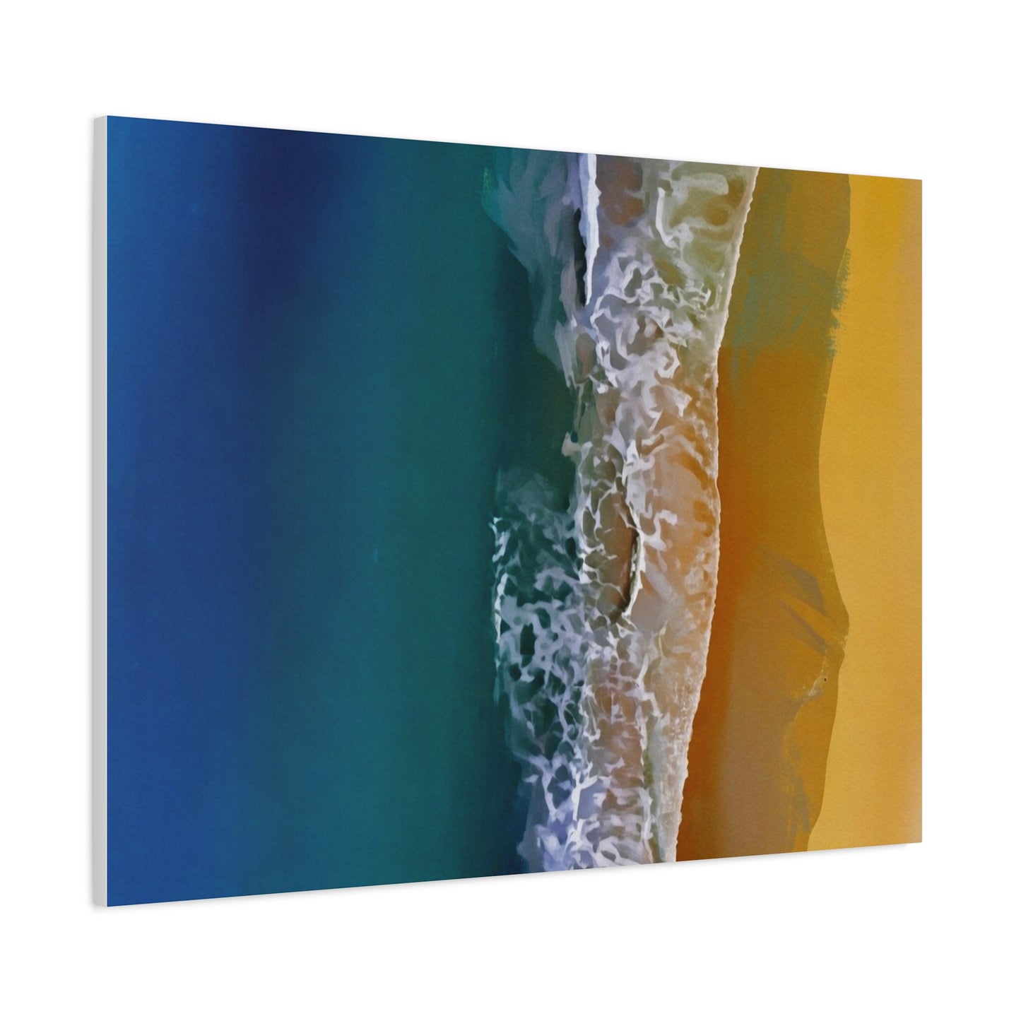 Coastal Waves Matte Canvas Print — Ocean Beach Wall Art