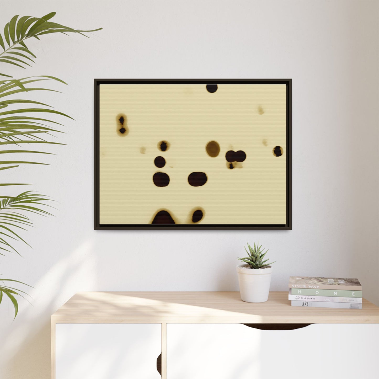 People Communicating by Unknown Abstract Framed Minimalist Wall Art Print