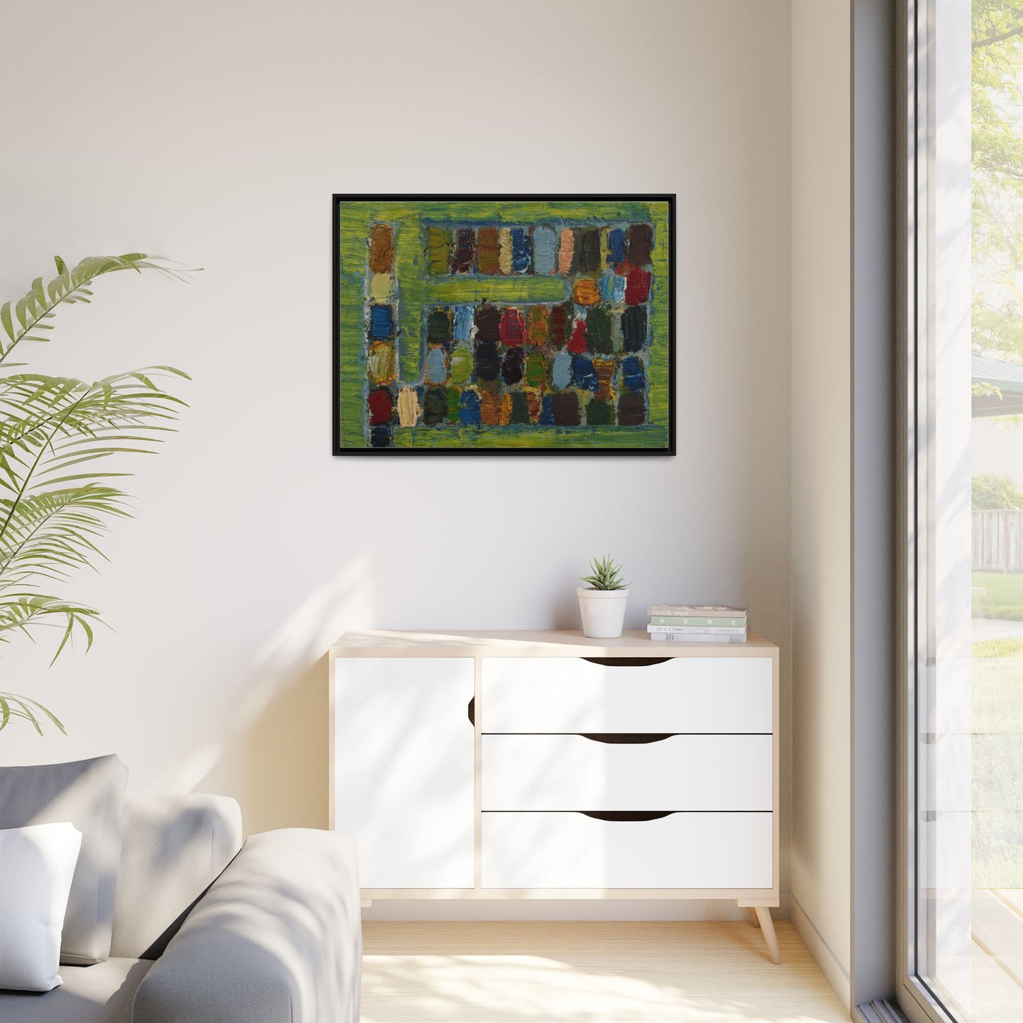 JMC-1970-3 by Jean-Michel Coulon Matte Canvas Framed Wall Art Print