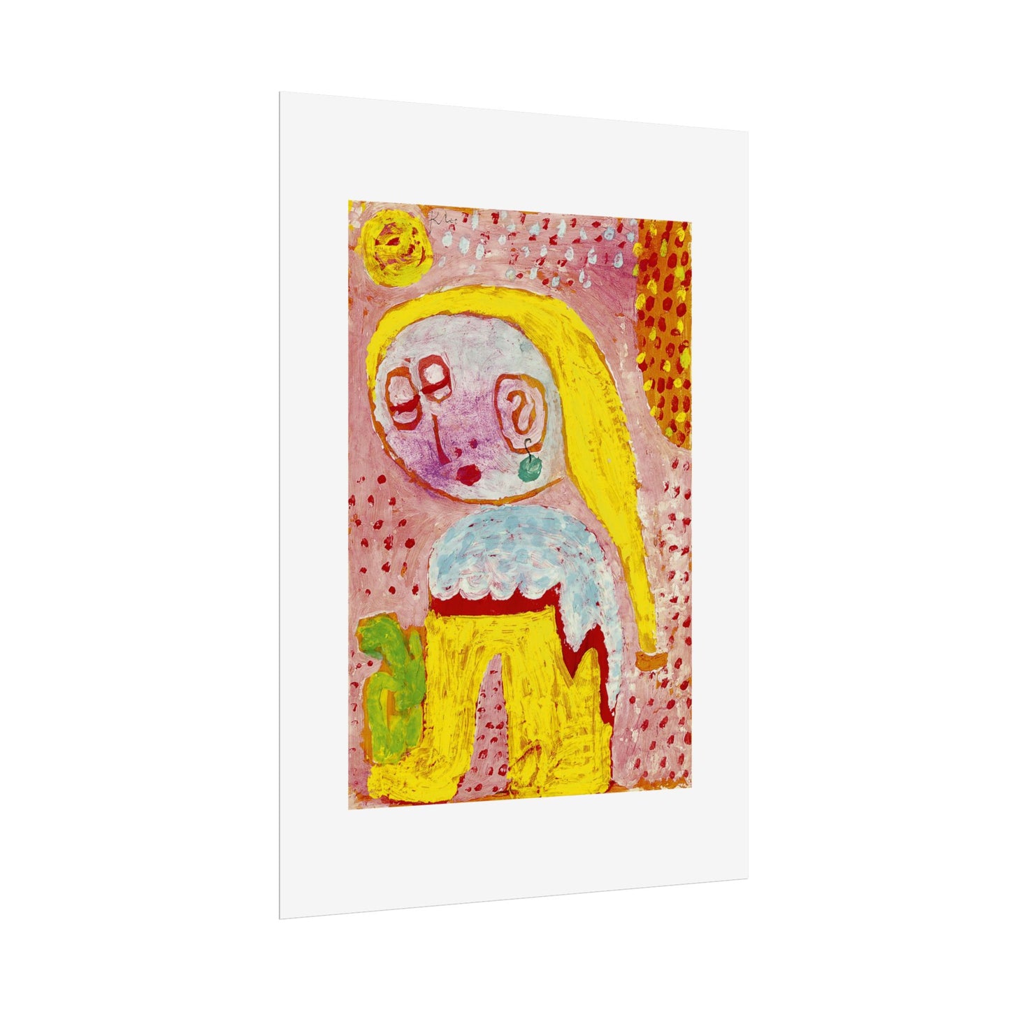 Magdalena vor der Bekehrung by Paul Klee Abstract Wall Art Poster