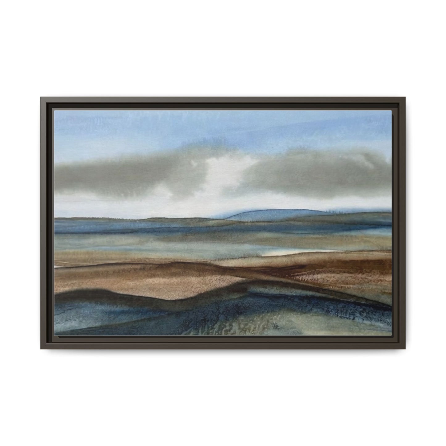 Matte Canvas Landscape, Framed (Multi-color)