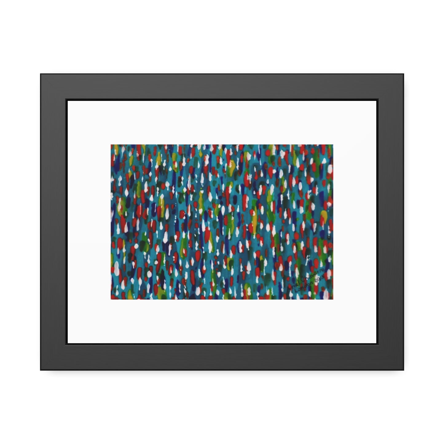 Colours Of The Soul Reflecting On Water by Ariel Chavarro Avila Framed Wall Art Print