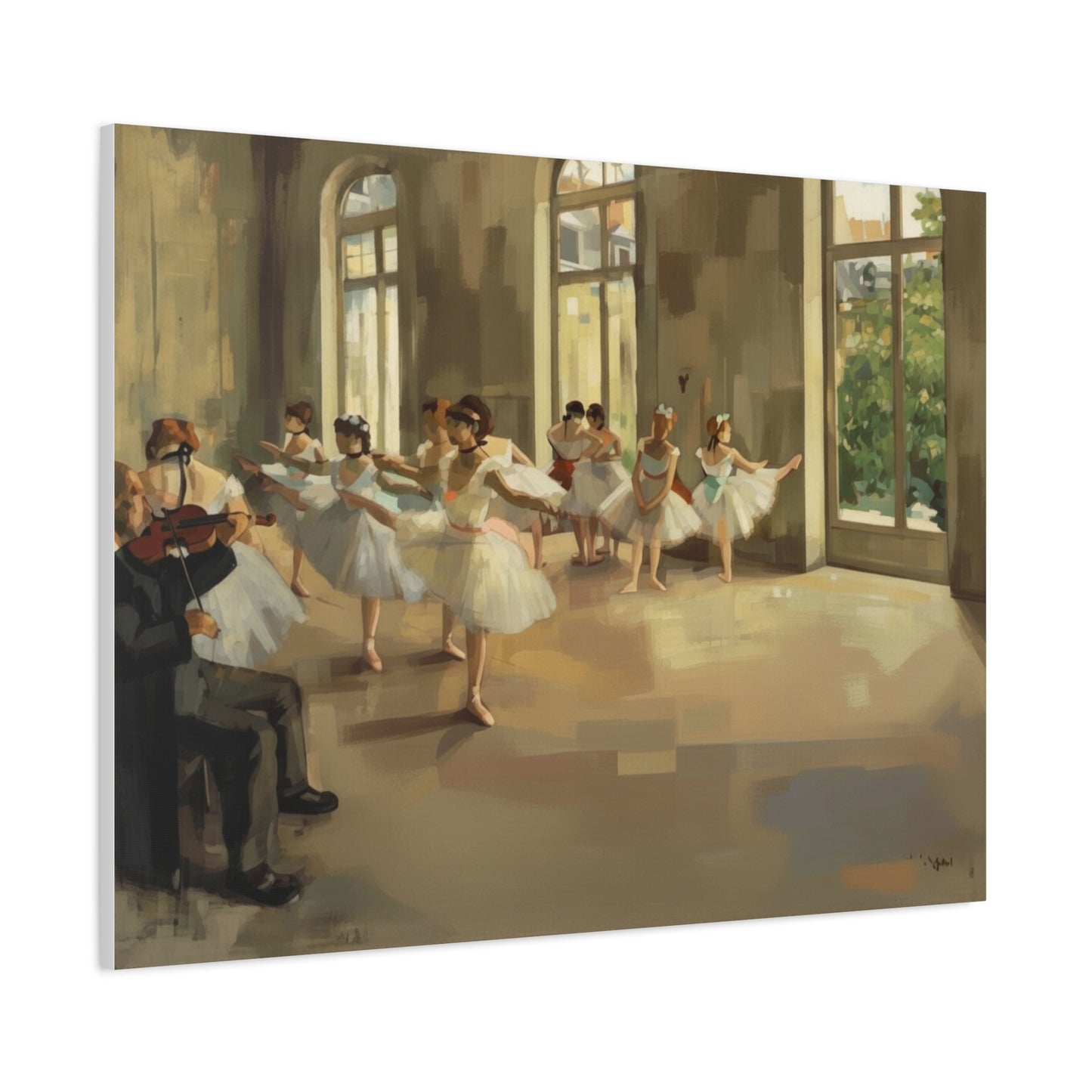 Ballet Rehearsal Matte Canvas