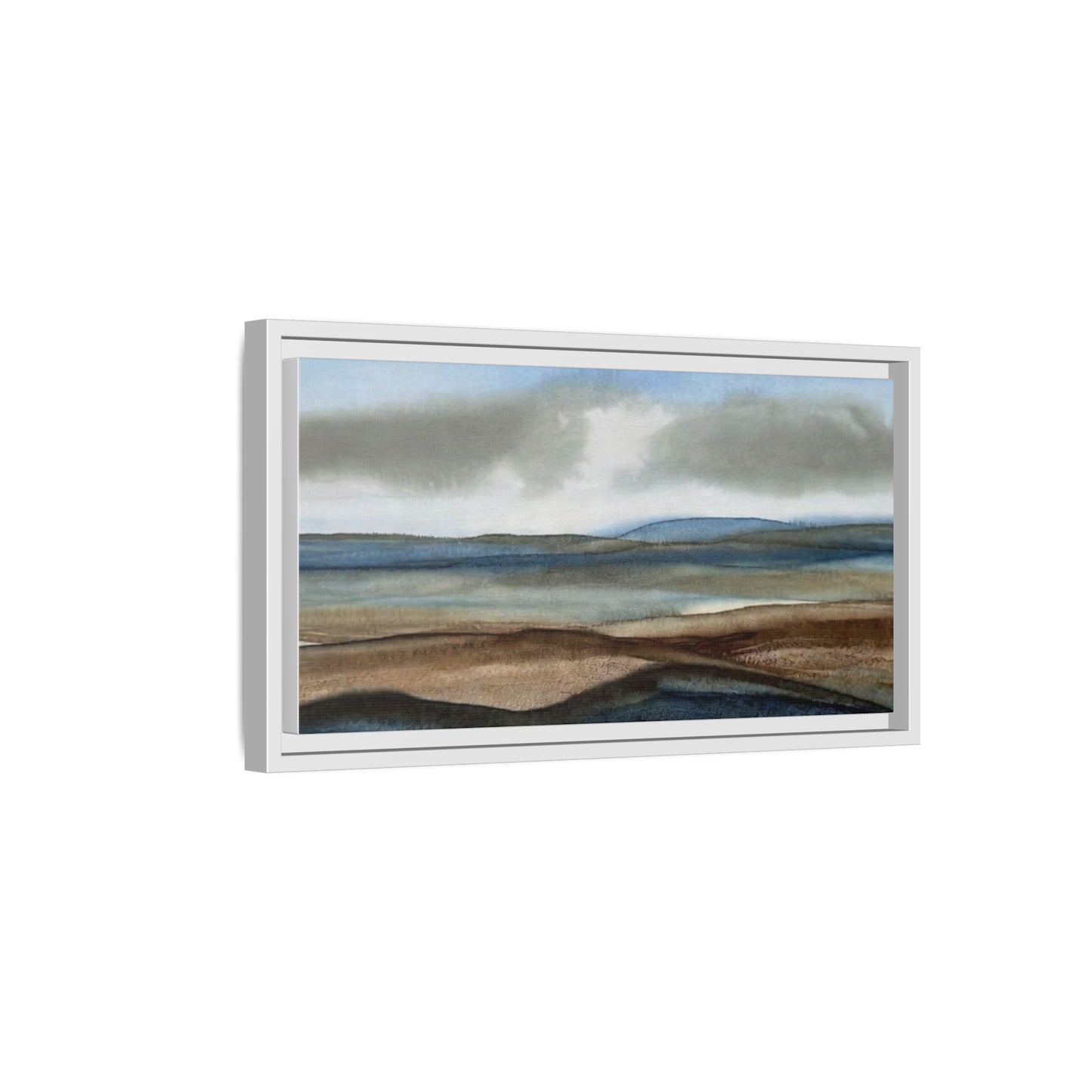 Matte Canvas Landscape, Framed (Multi-color)