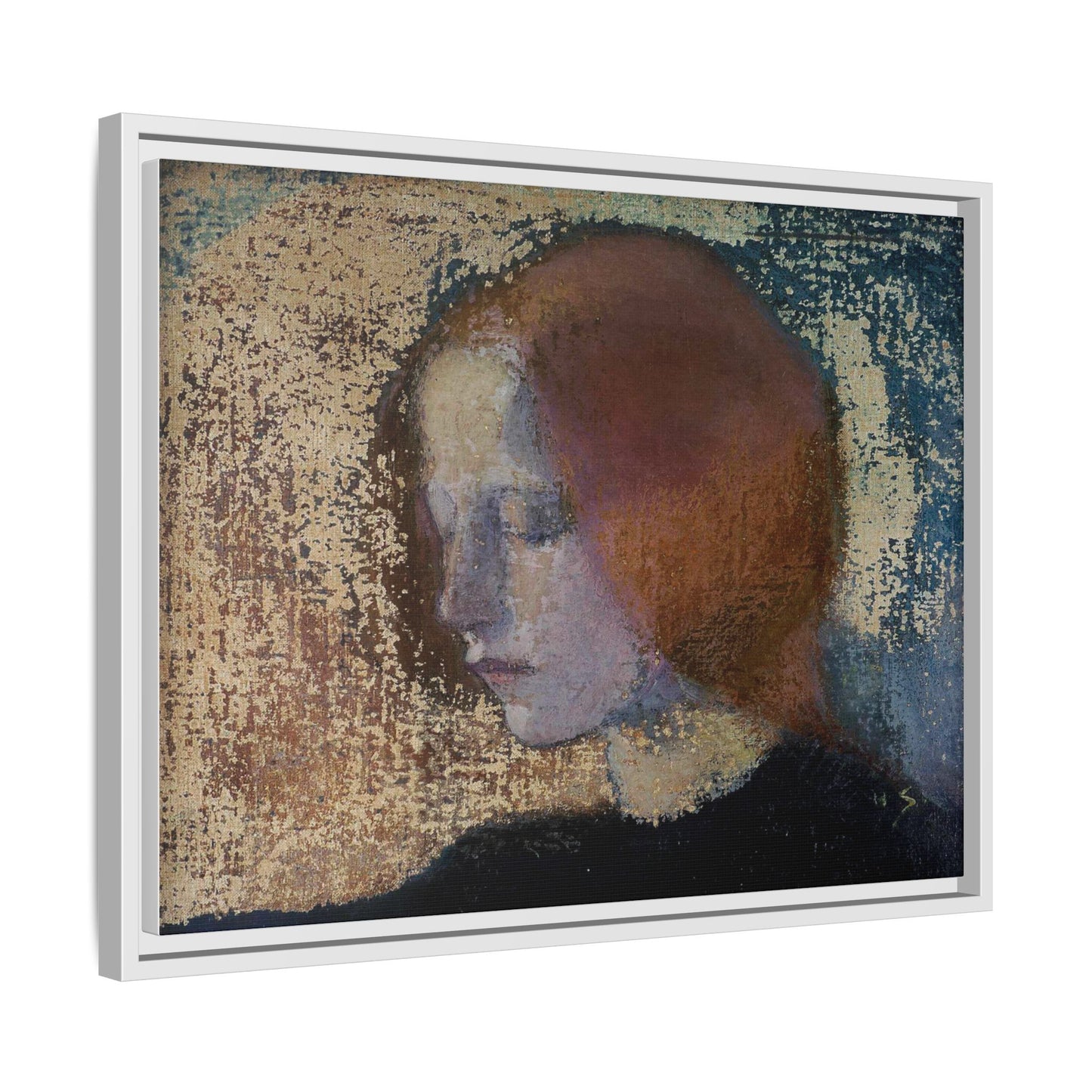 Fragment by Helena Schjerfbeck Framed Matte Canvas Art Print