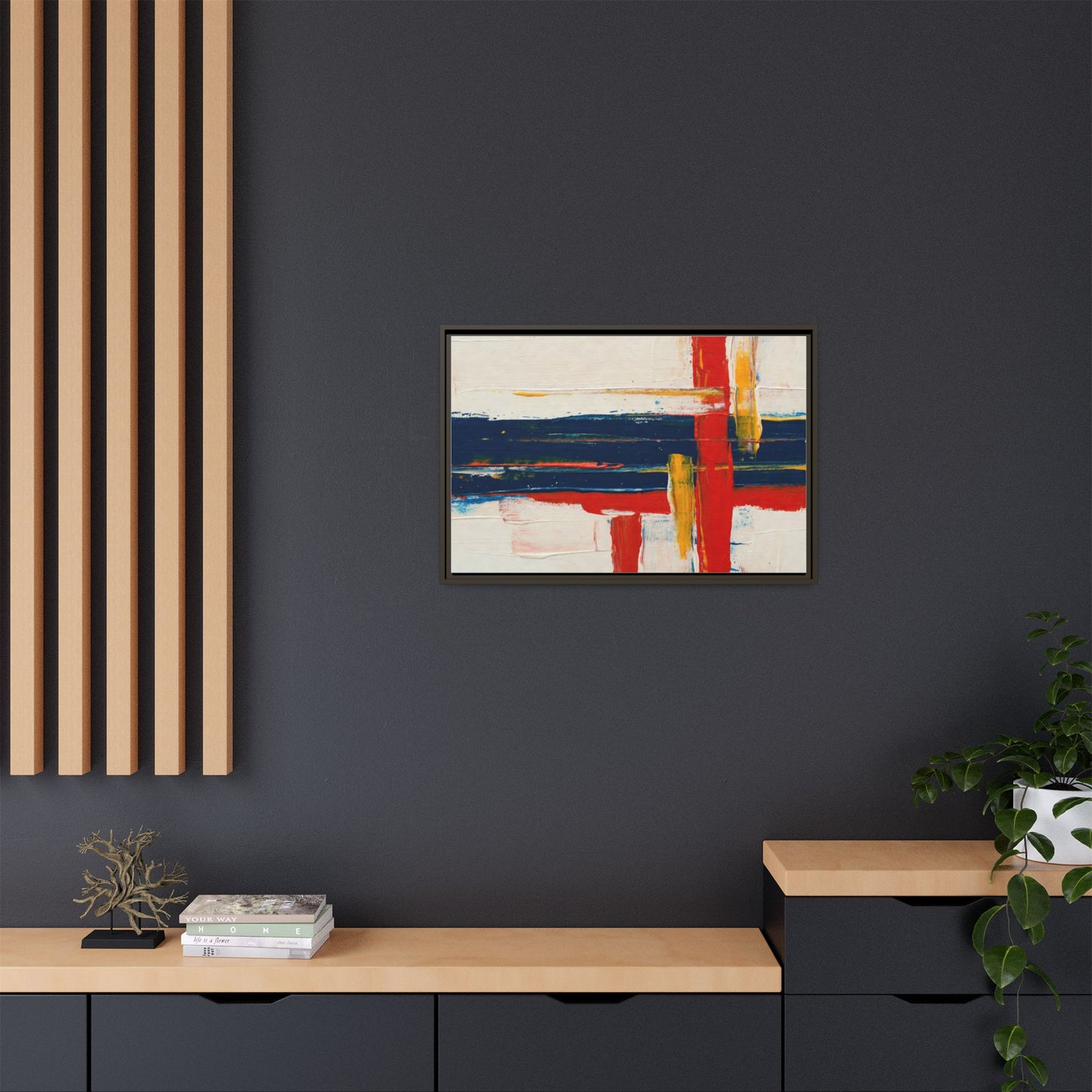 Matte Canvas, Framed (Multi-color)