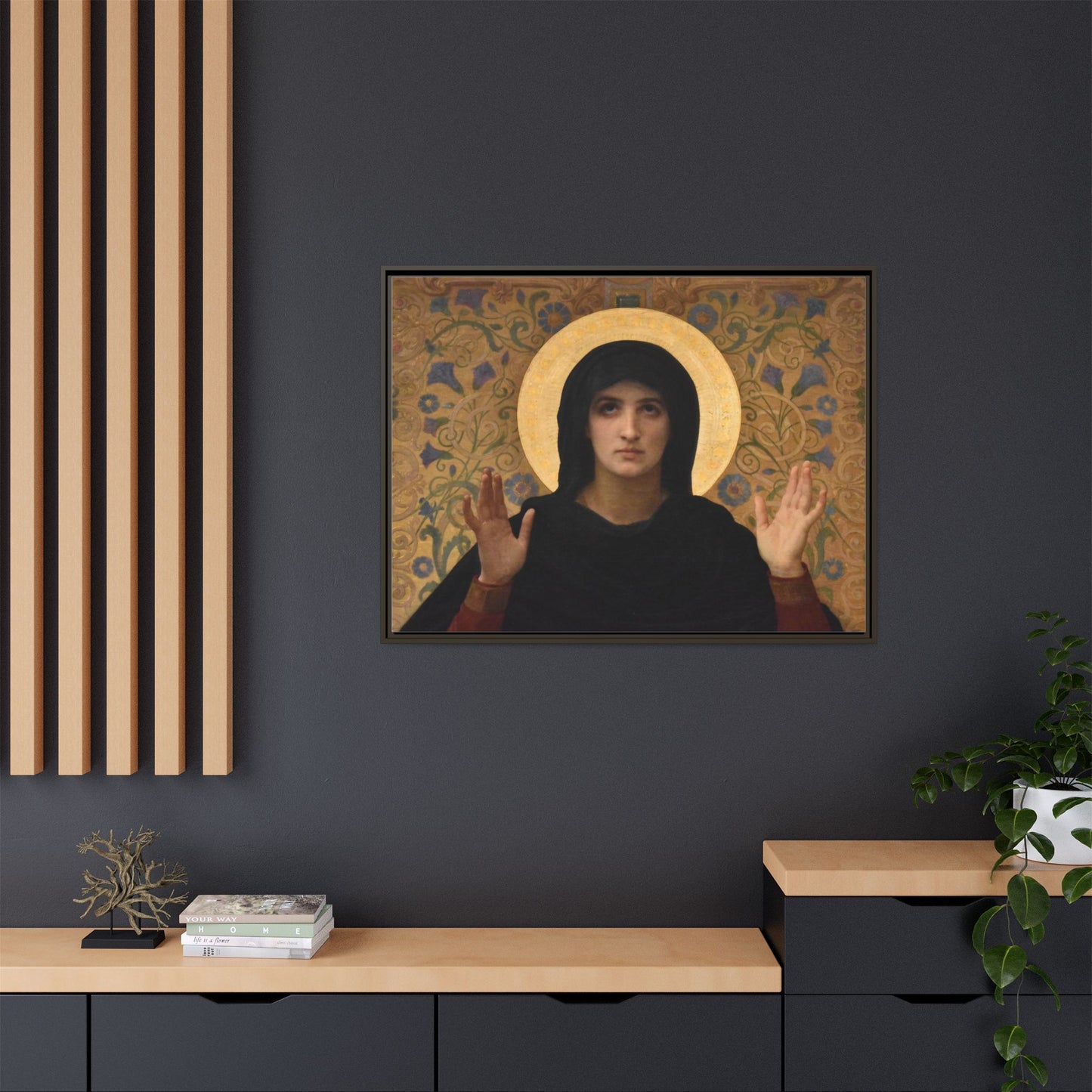 La Vierge consolatrice by William Adolphe Bouguereau Framed Matte Canvas Wall Art