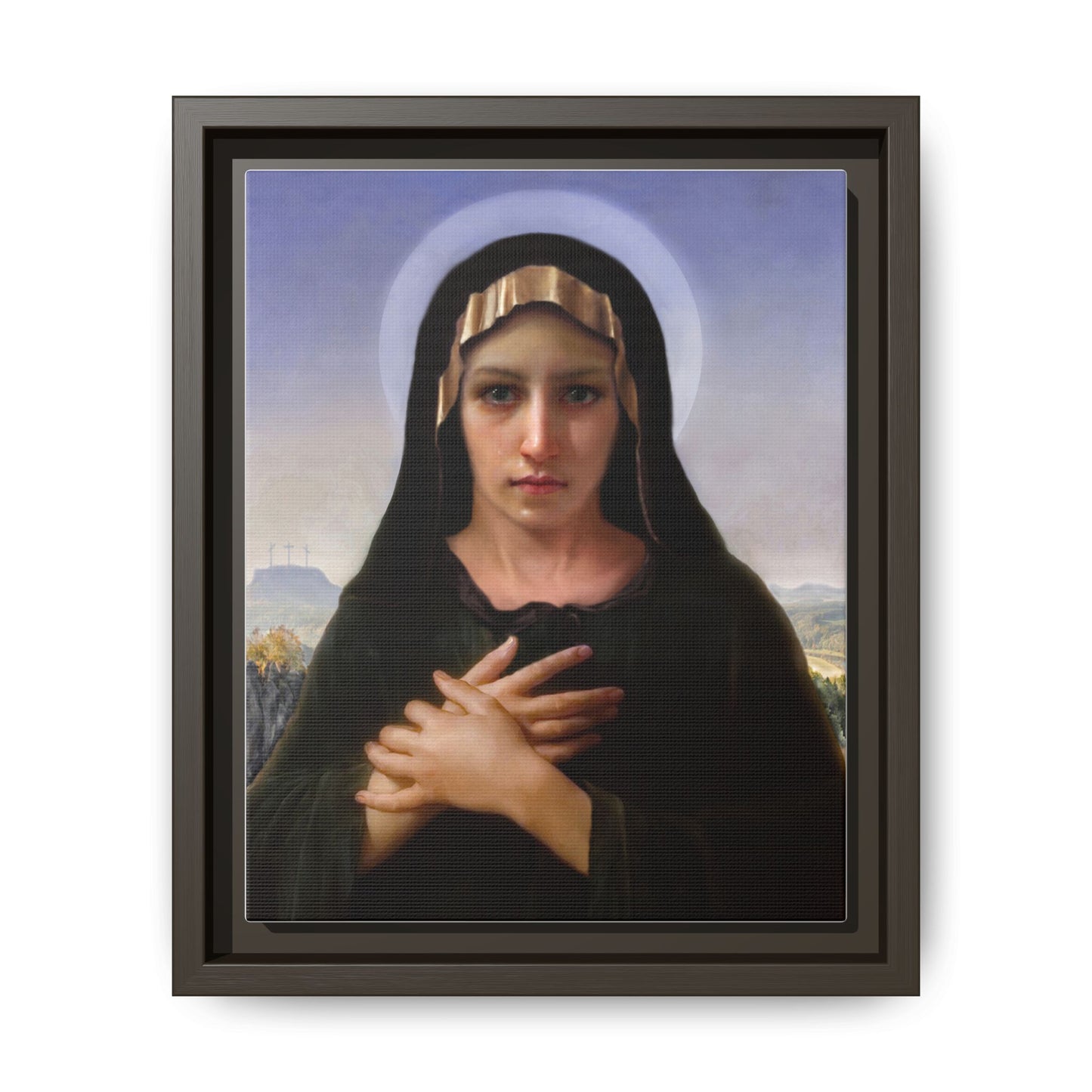 Virgo Solitudinis by William Adolphe Bouguereau Framed Matte Canvas Print
