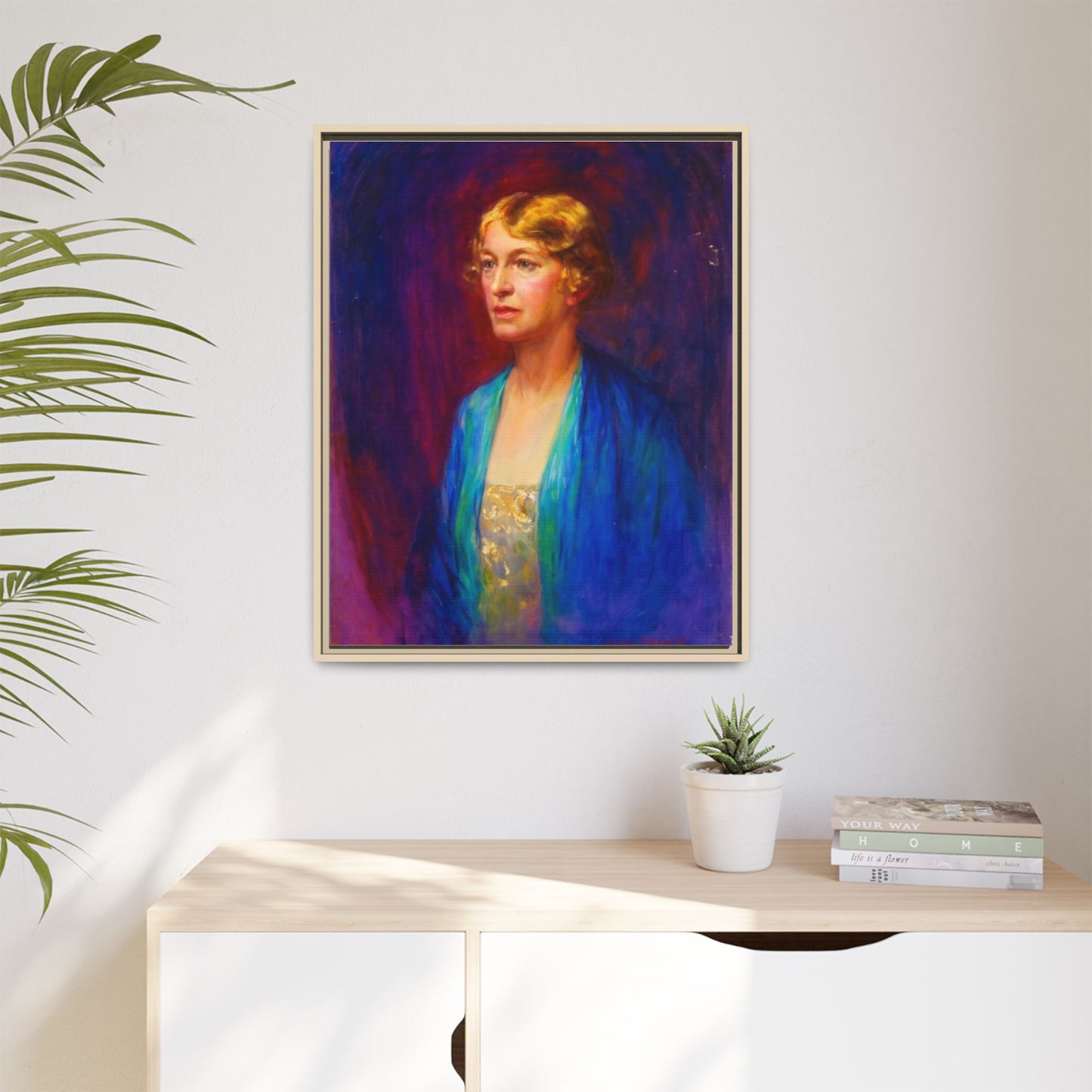 Matte Canvas Portrait , Framed (Multi-color)
