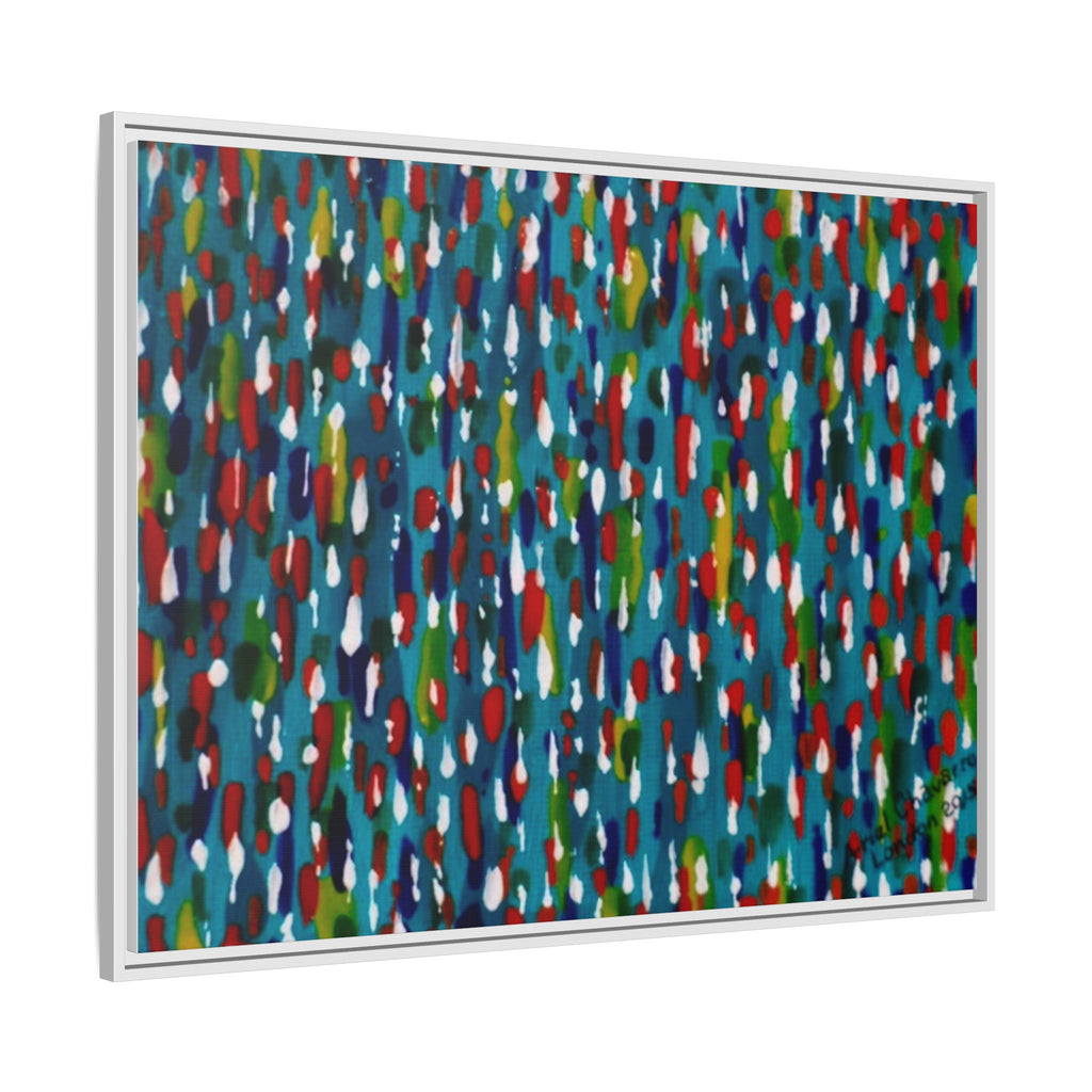 Colours Of The Soul Reflecting On Water by Ariel Chavarro Avila Matte Canvas Framed Art