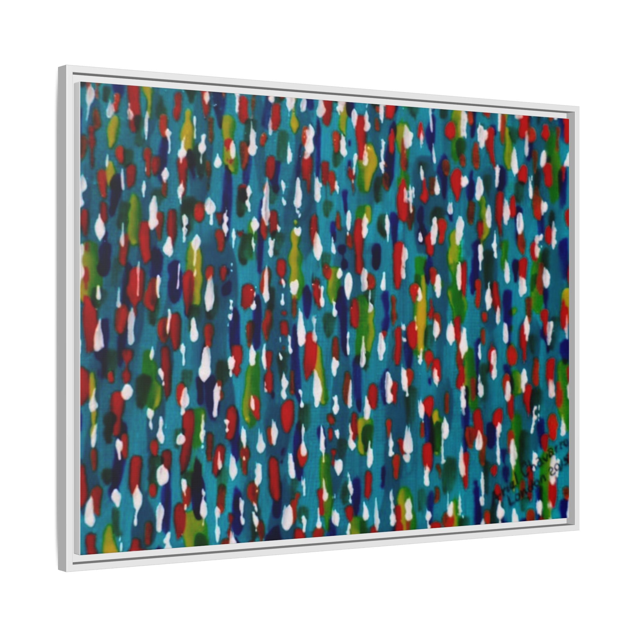Colours Of The Soul Reflecting On Water by Ariel Chavarro Avila Matte Canvas Framed Art
