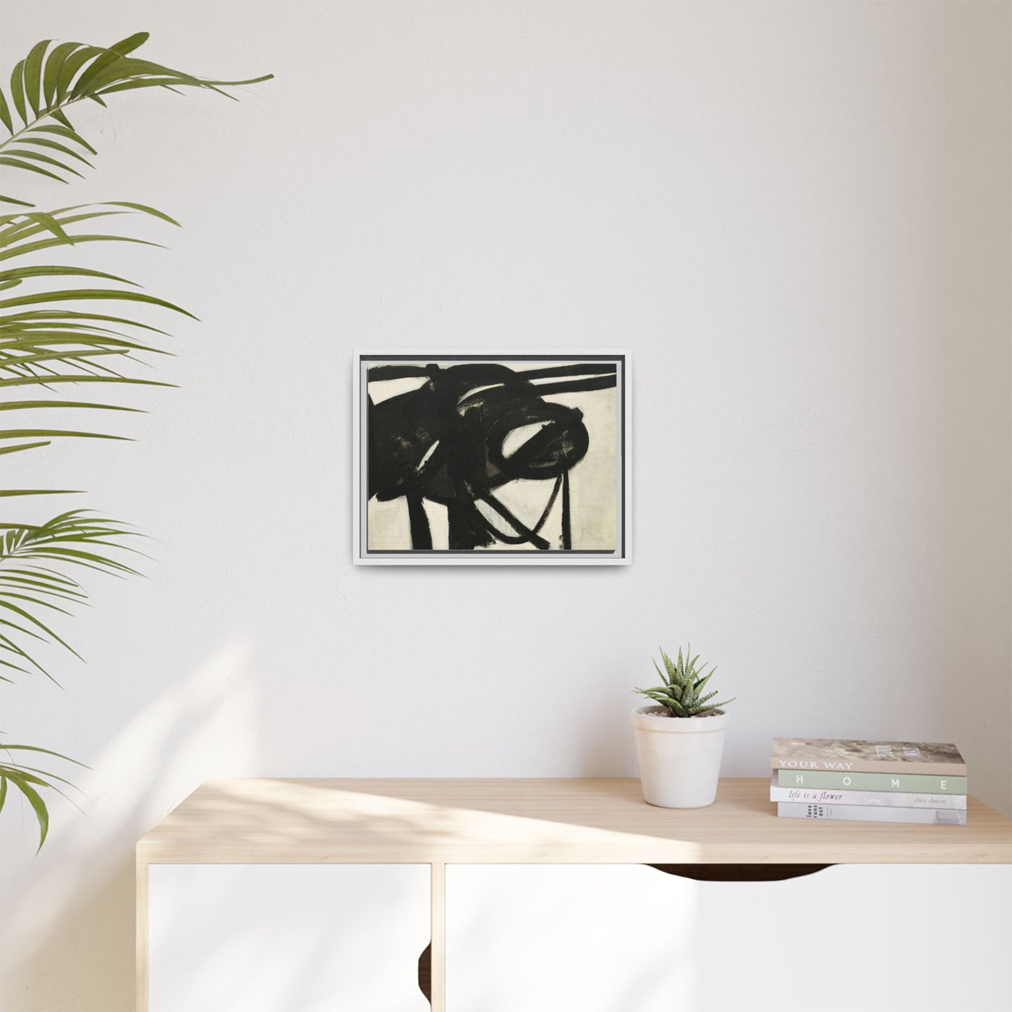 Chief by Franz Kline Abstract Matte Canvas Framed Wall Art