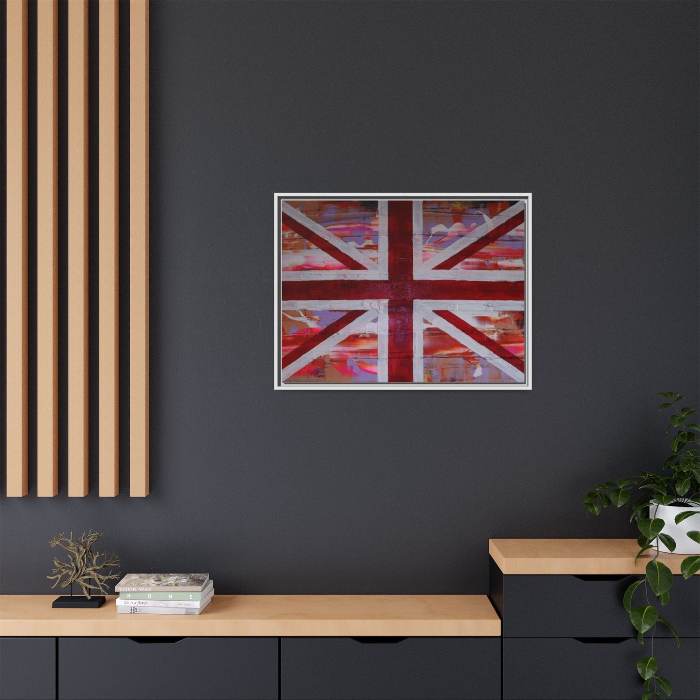 Union Jack is back! by Norman Barrett Framed Matte Canvas Print Wall Art