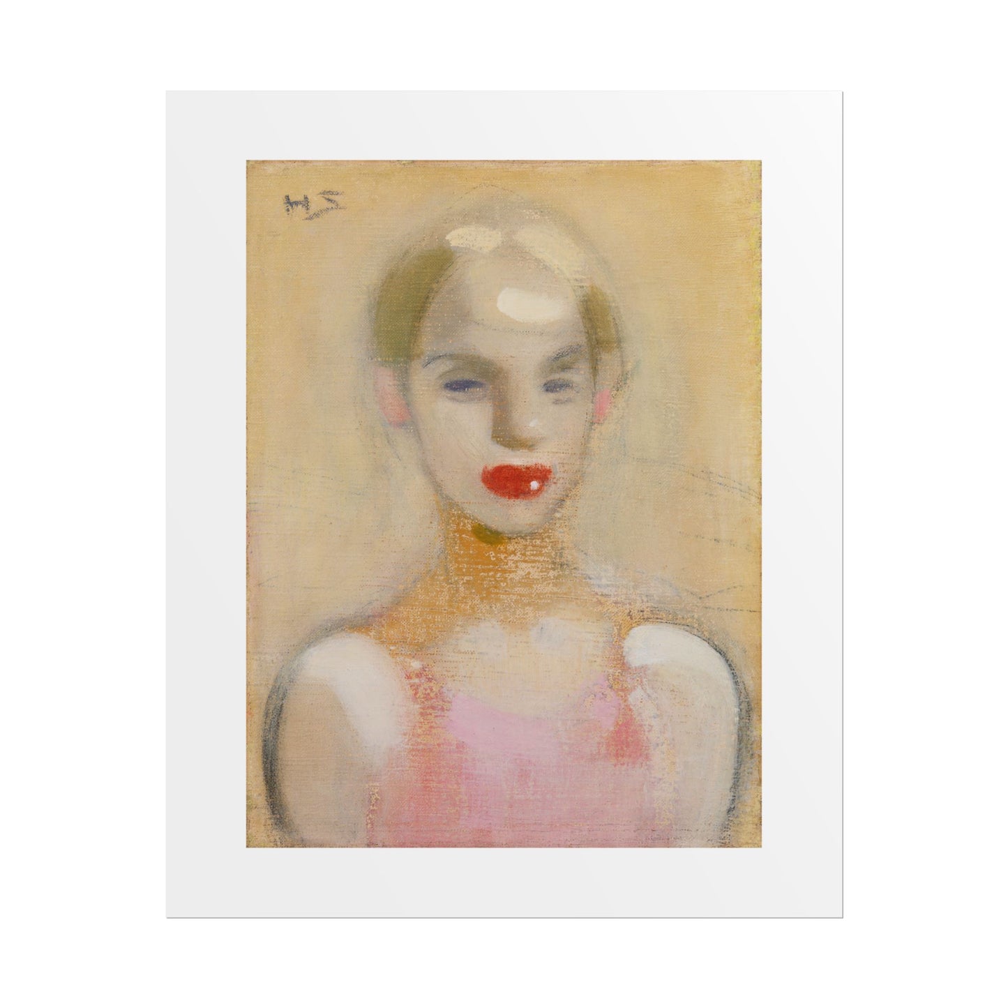 Circus Girl by Helene Schjerfbeck Wall Art Print