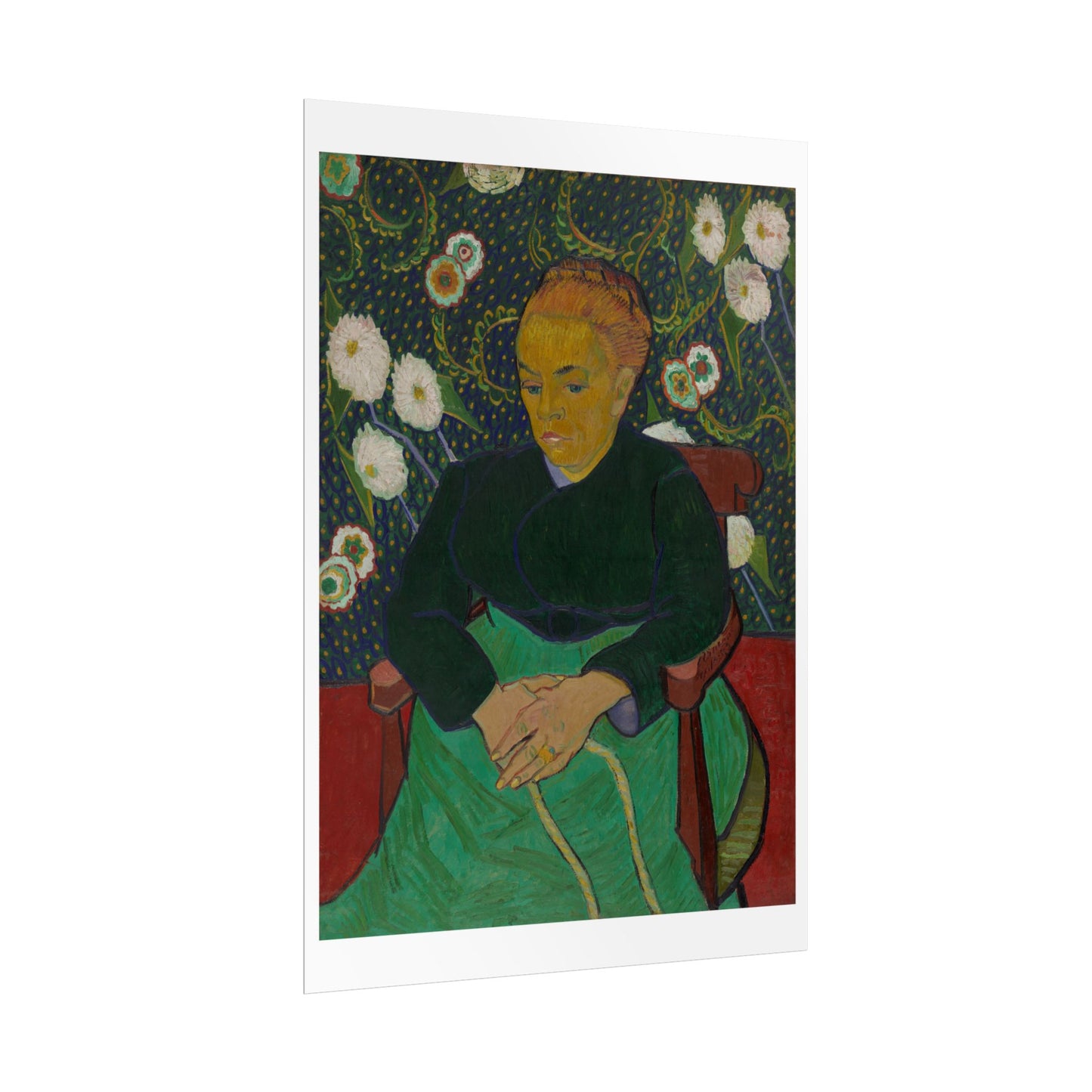Madame Roulin Rocking the Cradle (La berceuse) by Vincent Van Gogh Wall Art Print