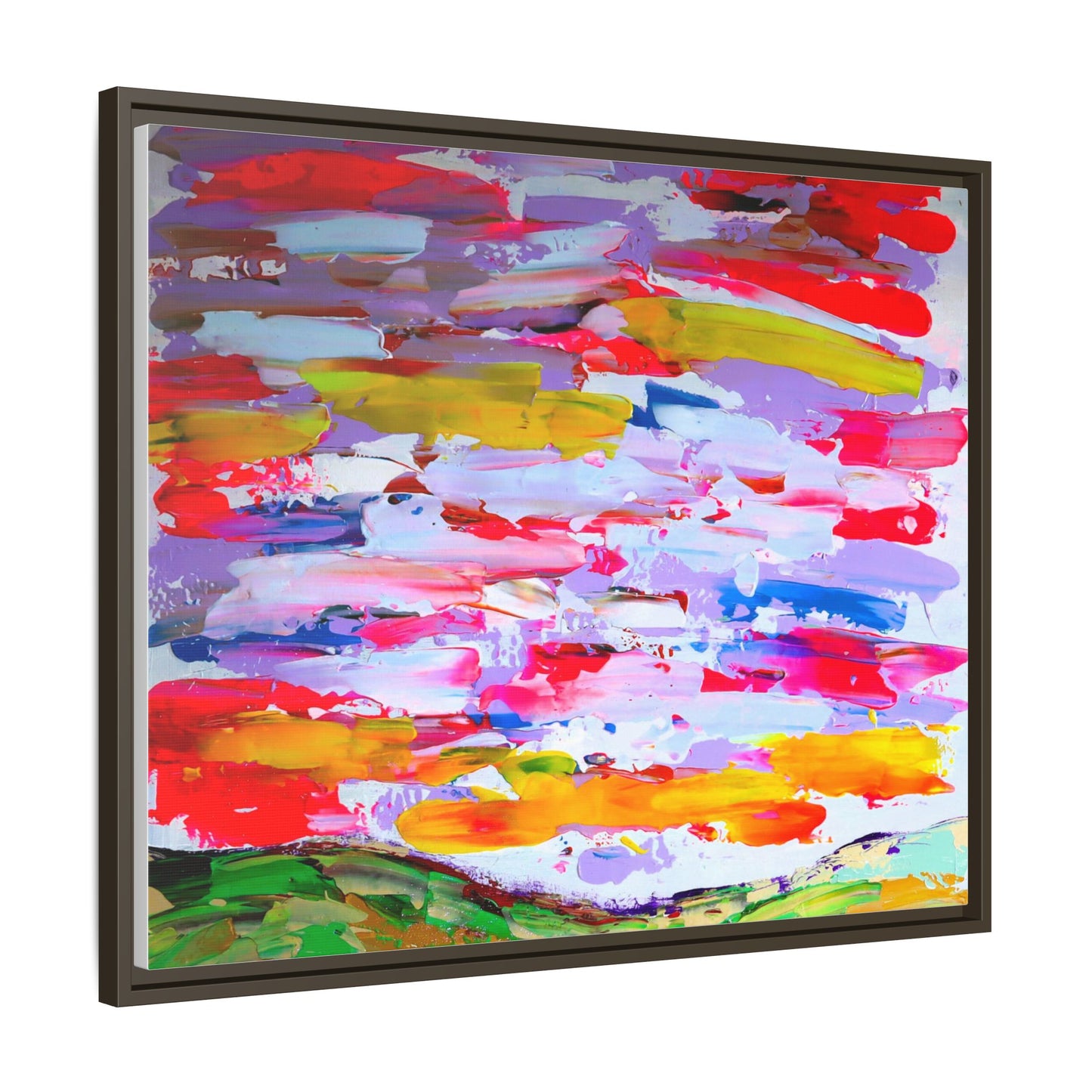Sunny day in may by Norman Barrett Framed Matte Canvas Wall Art