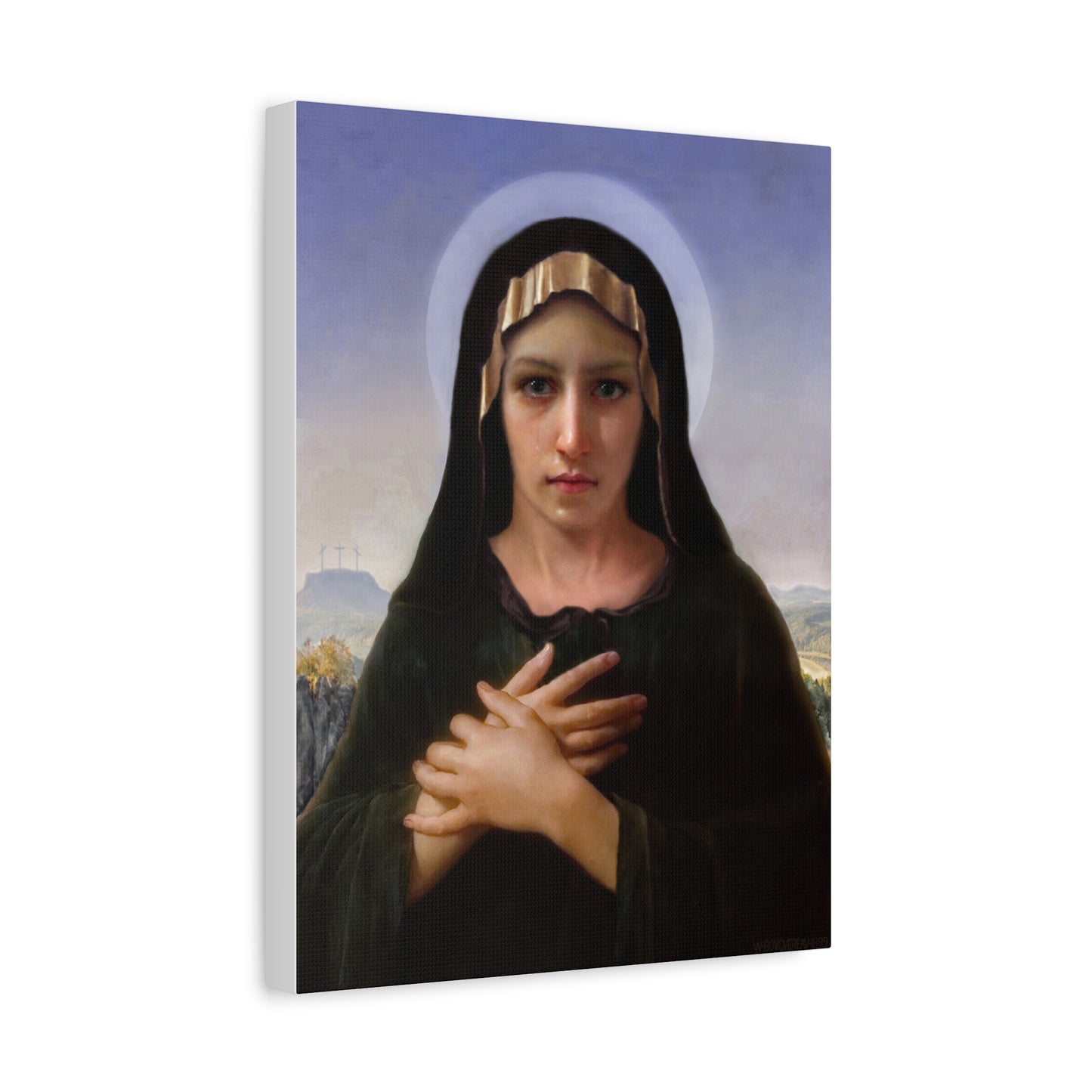 Virgo Solitudinis by William Adolphe Bouguereau Matte Canvas Print Wall Art