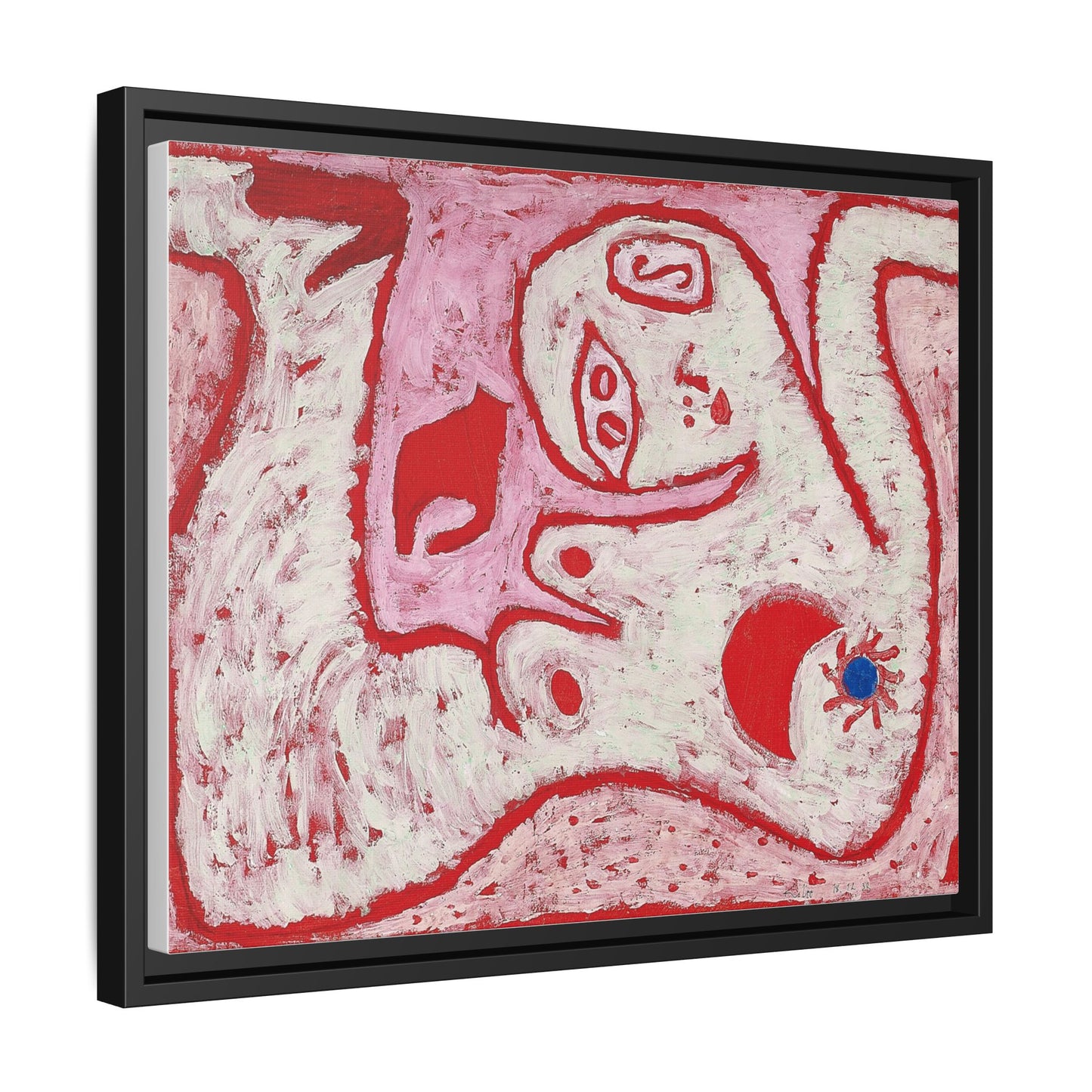 A Woman For Gods by Paul Klee Matte Canvas Framed Wall Art Decor