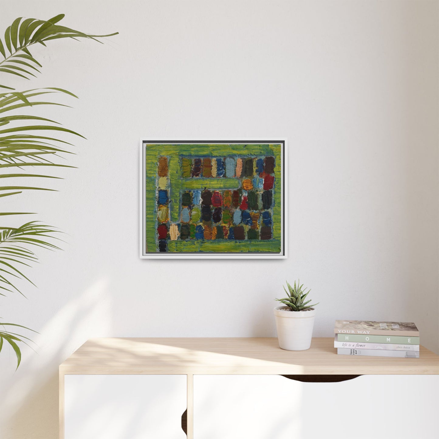 JMC-1970-3 by Jean-Michel Coulon Matte Canvas Framed Wall Art Print