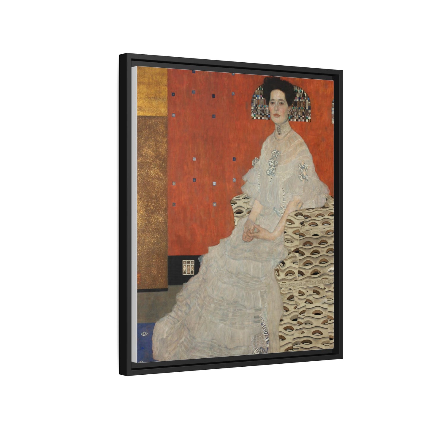 Fritza Riedler by Gustav Klimt Framed Matte Canvas Wall Art Print