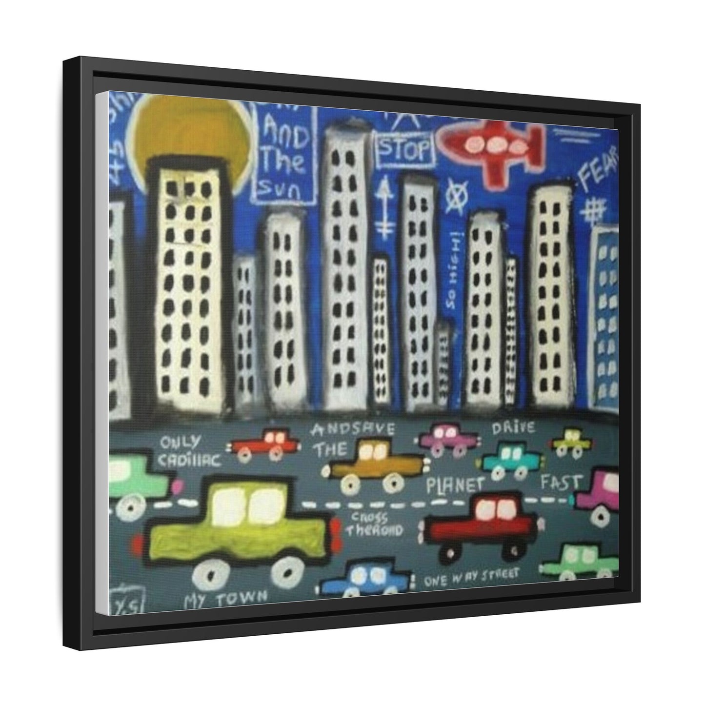 Only Cadillac 2 by Yann Sciberras Framed Matte Canvas Wall Art Print