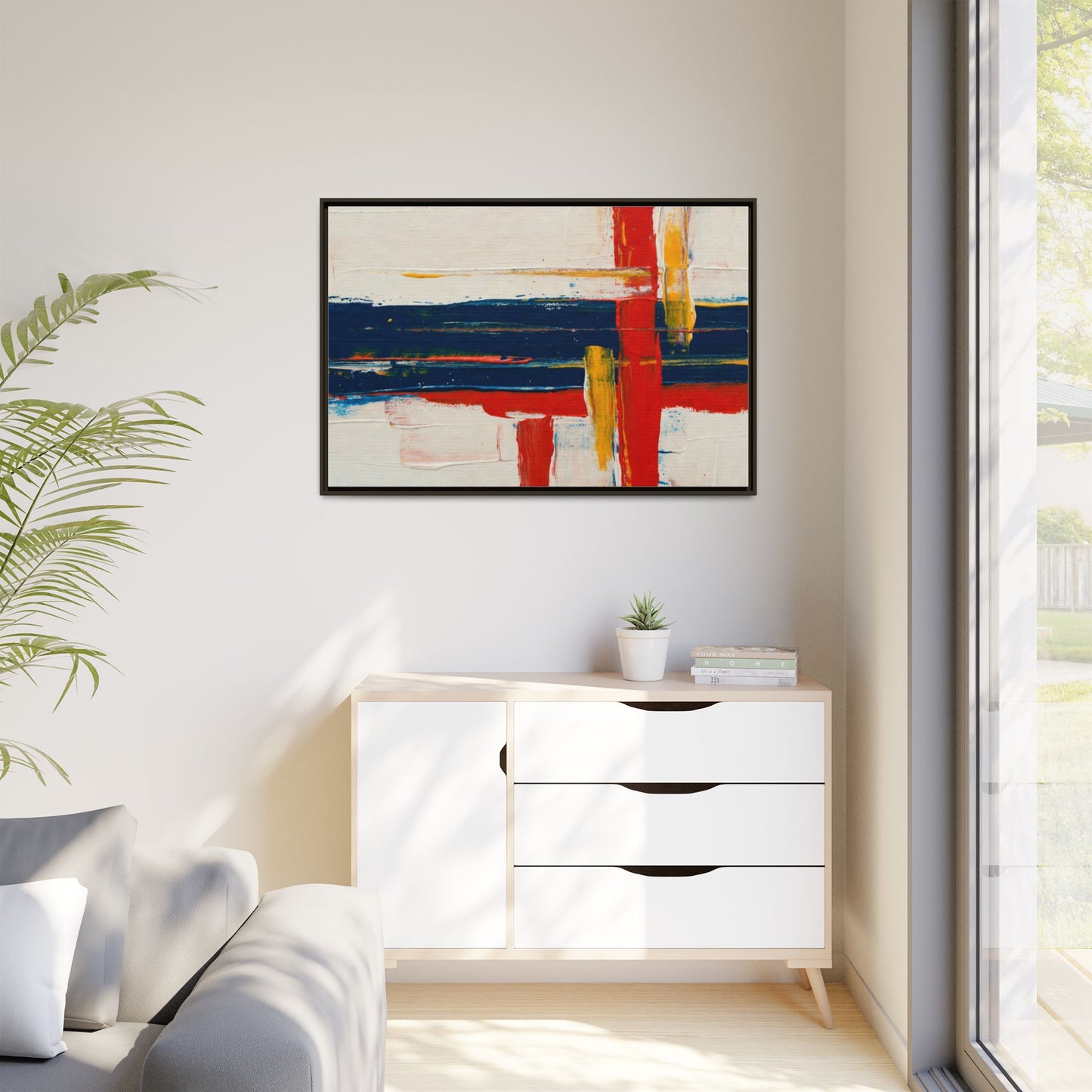 Matte Canvas, Framed (Multi-color)