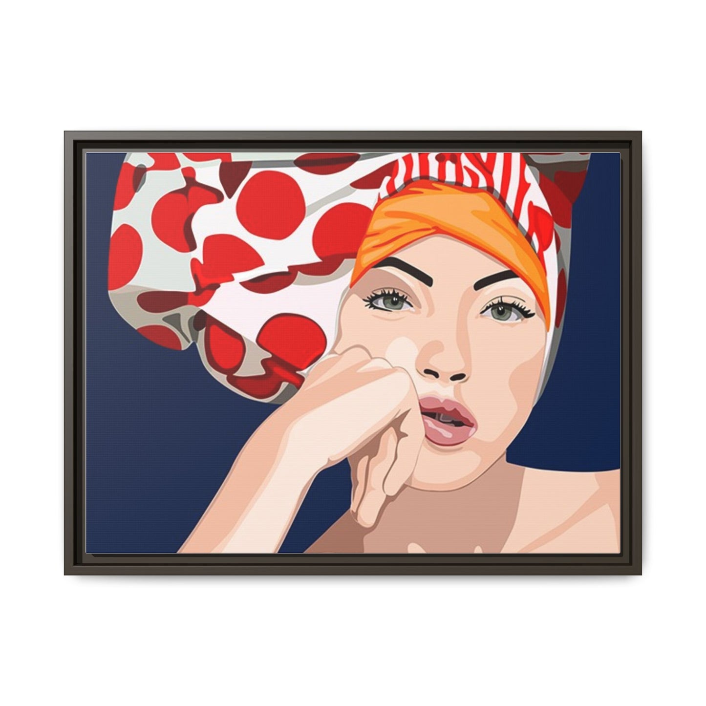 Vivid 20 by Orit Fuchs Pop Art Matte Canvas Framed Wall Art Print
