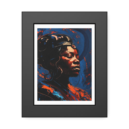 Framed Art Poster — Bold Abstract Portrait Wall Art