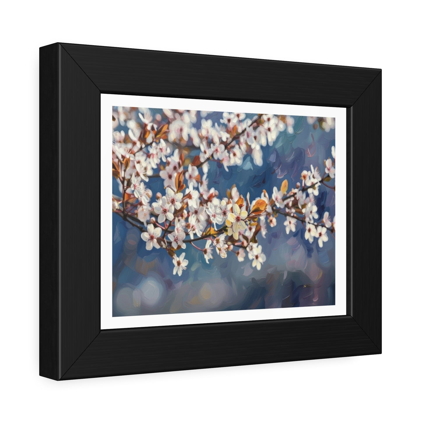 Cherry Blossom Branch Framed Poster — Floral Spring Wall Art Print