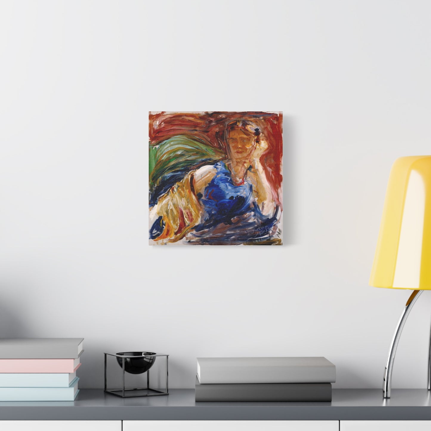Portrait of hyllis Sjostrom by Akseli Gallen-Kallela Canvas Wall Art Print