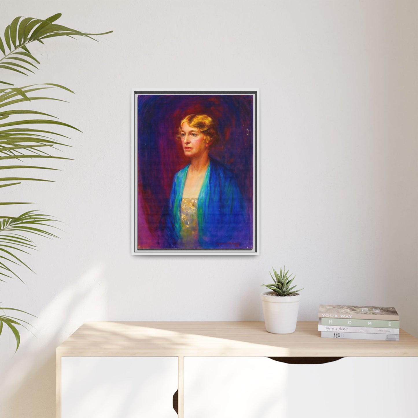 Matte Canvas Portrait , Framed (Multi-color)