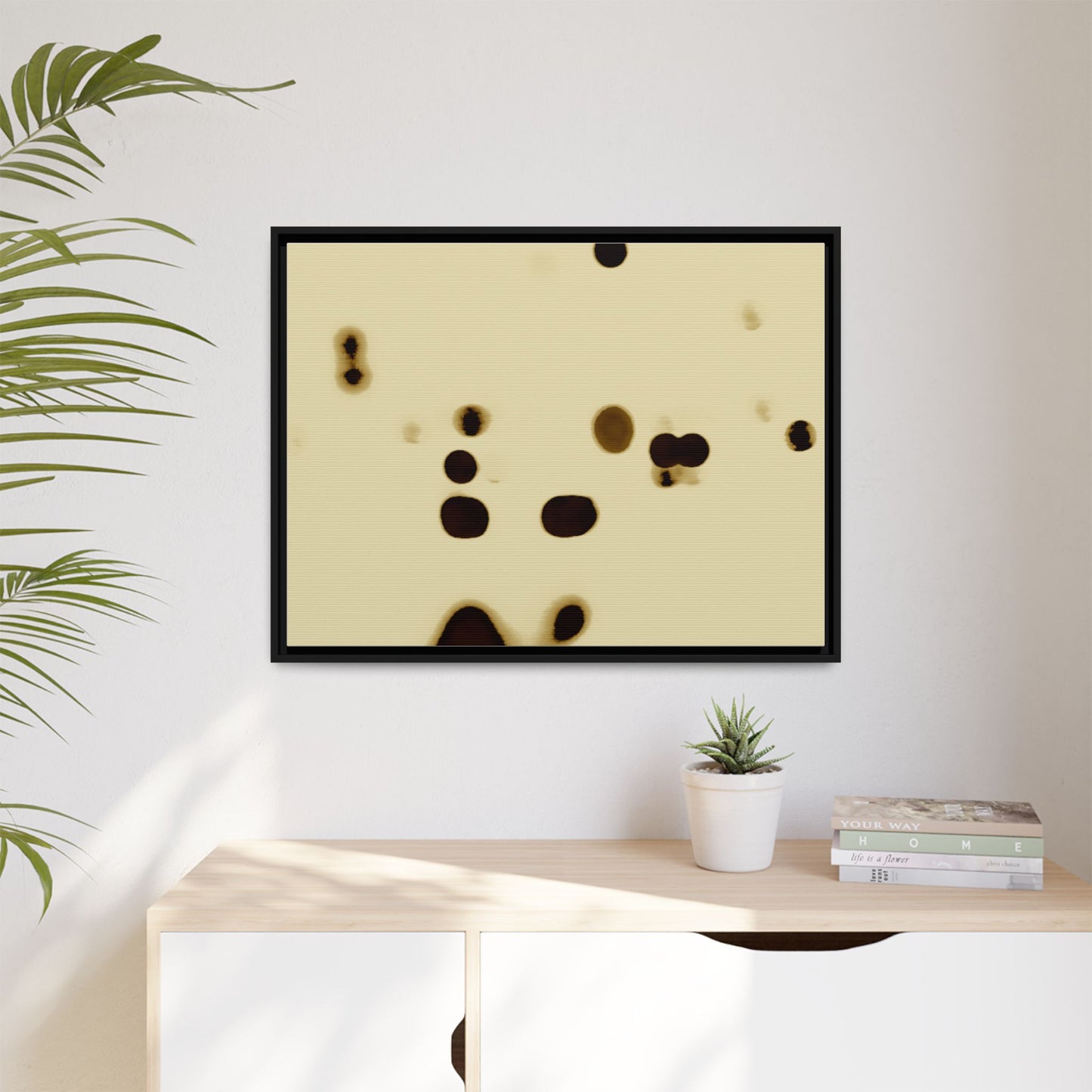 People Communicating by Unknown Abstract Framed Minimalist Wall Art Print