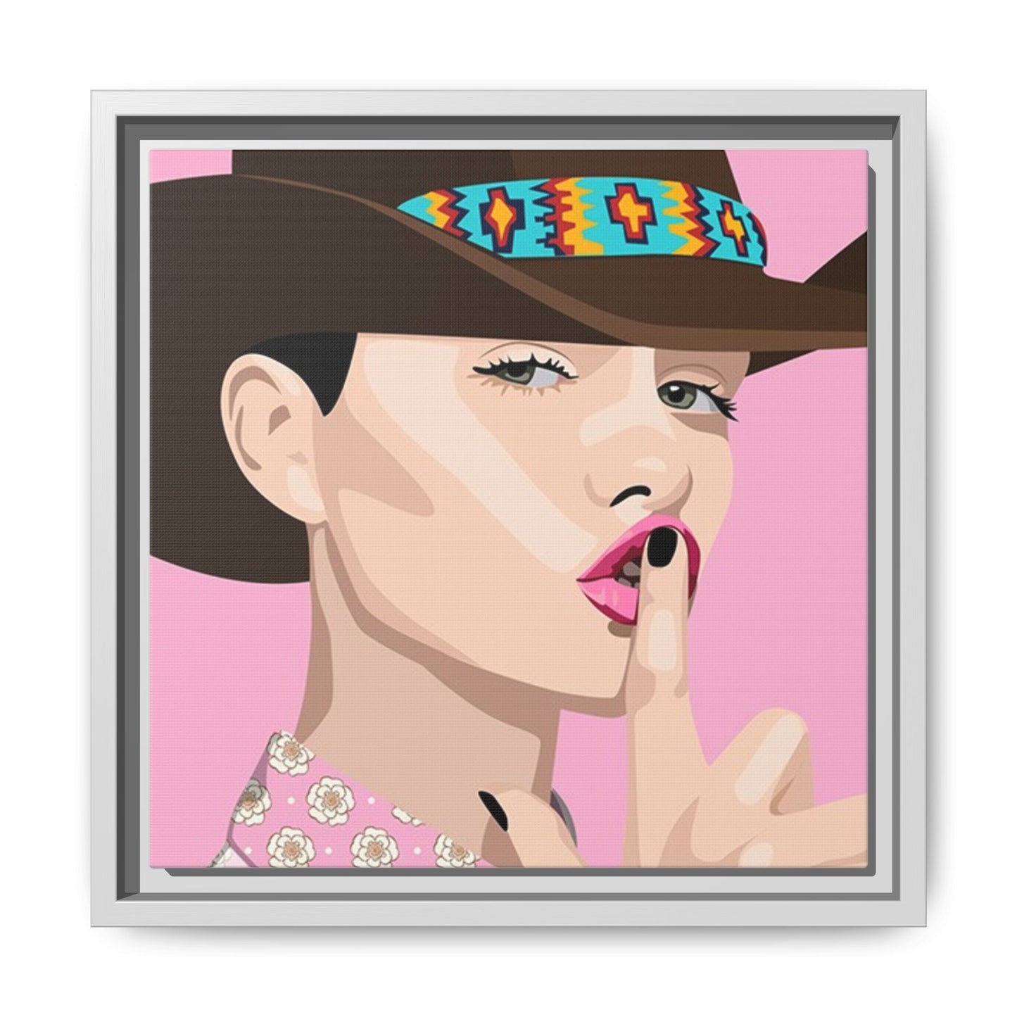 Vivid 63 by Orit Fuchs Matte Framed Canvas Wall Art