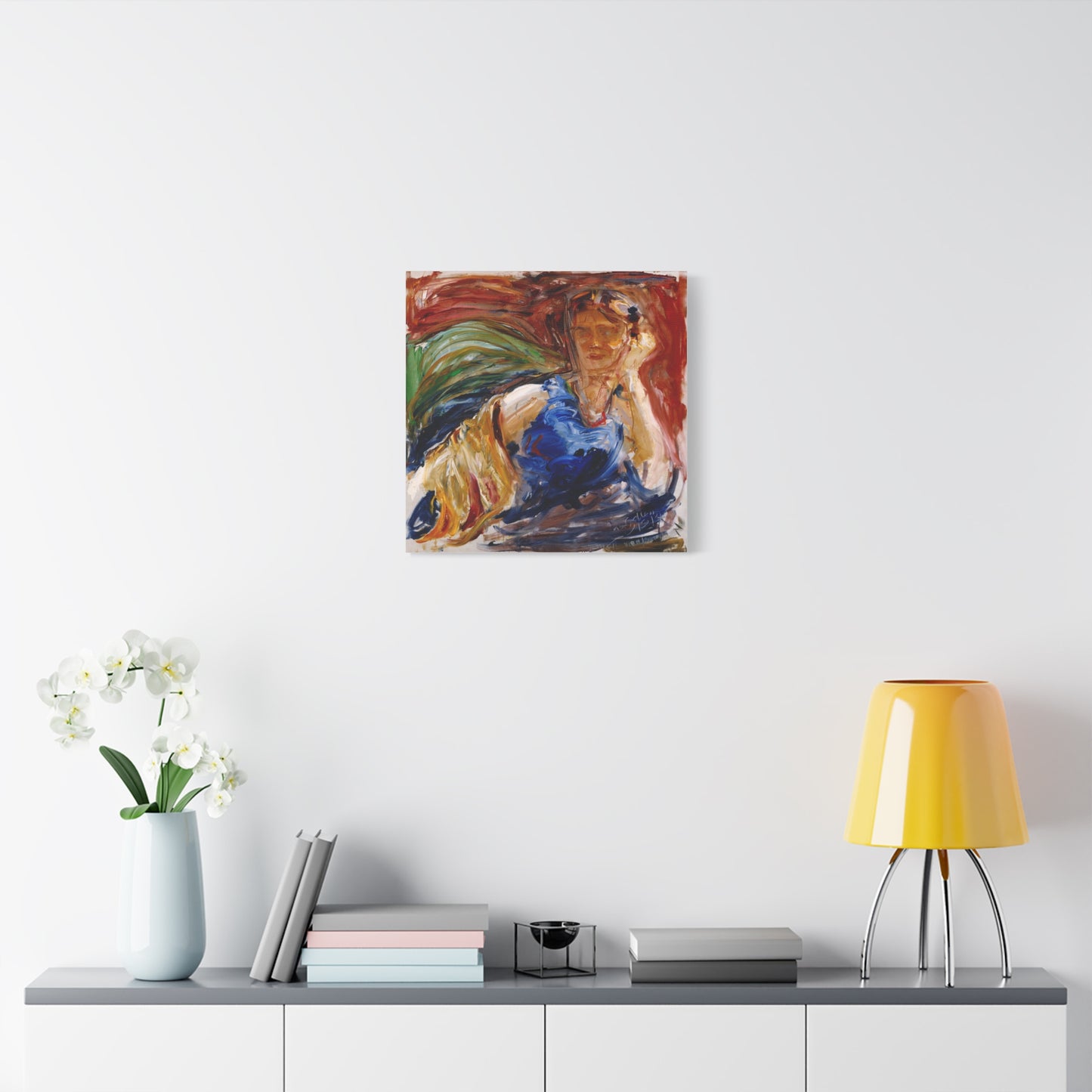 Portrait of hyllis Sjostrom by Akseli Gallen-Kallela Canvas Wall Art Print