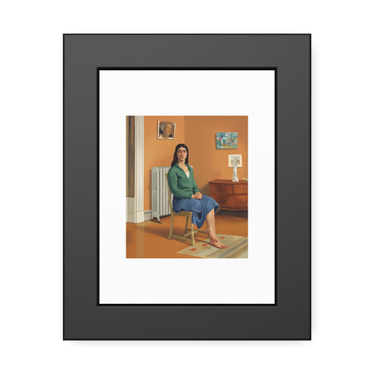 Framed Art Print — Contemporary Figurative Portrait Poster