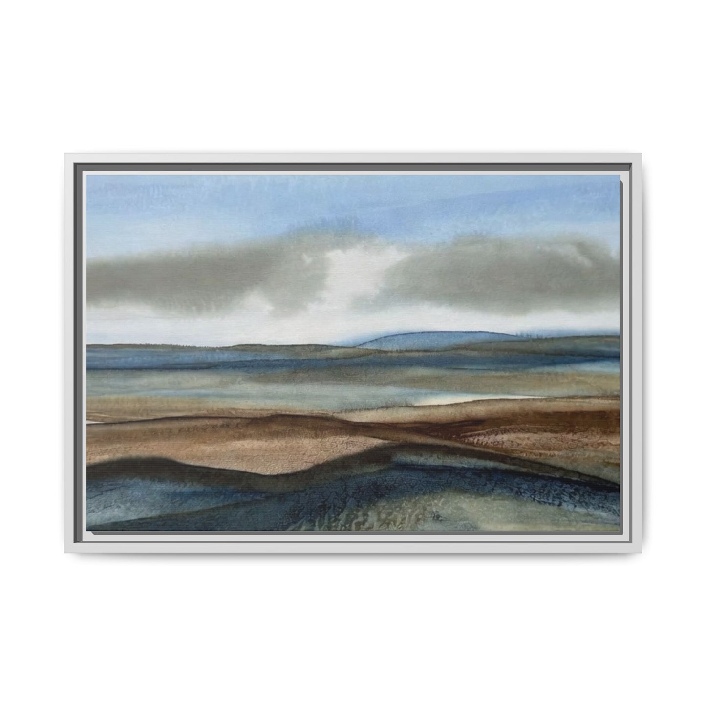 Matte Canvas Landscape, Framed (Multi-color)