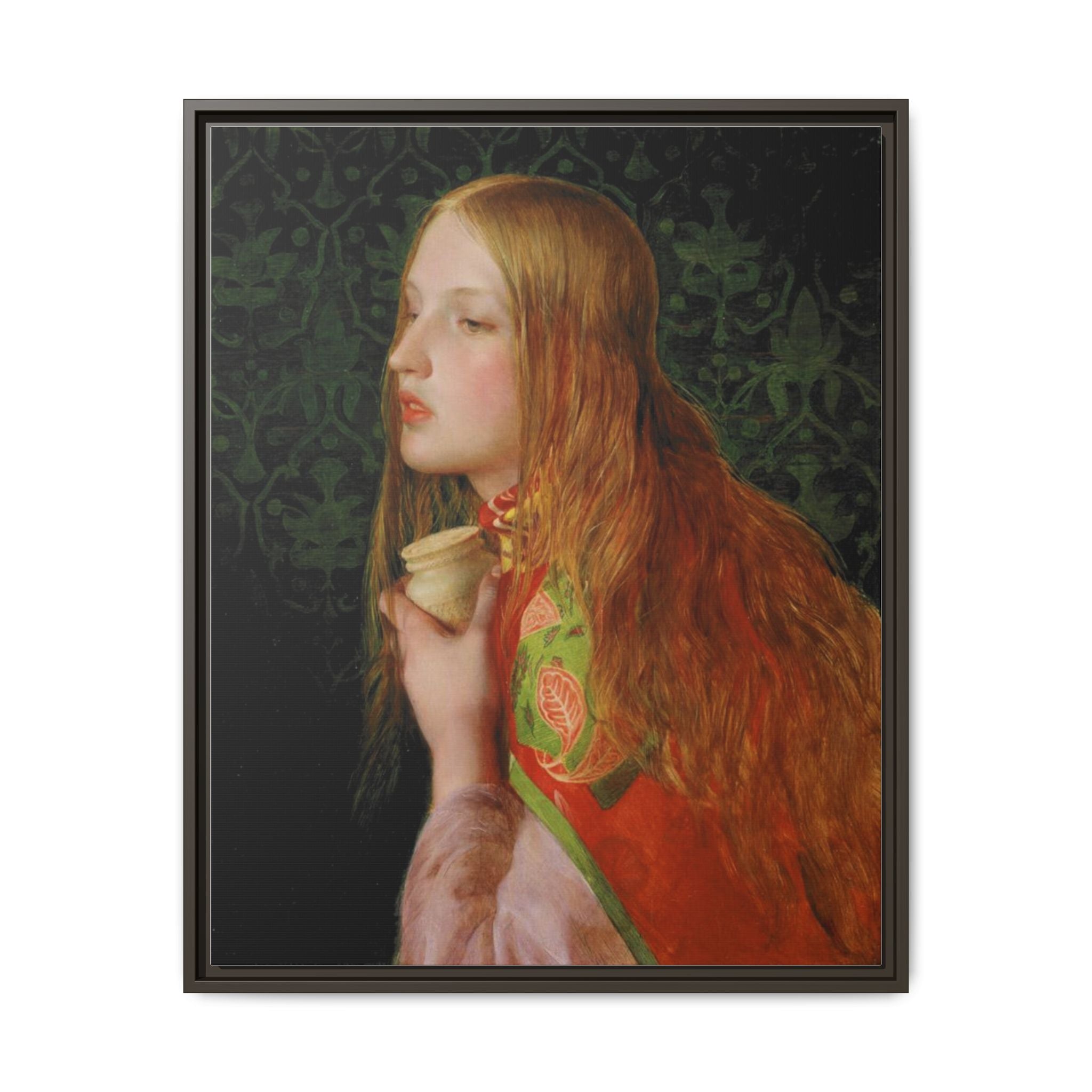 Mariya Magdalena by Frederick Sandys Framed Matte Canvas Wall Art Print