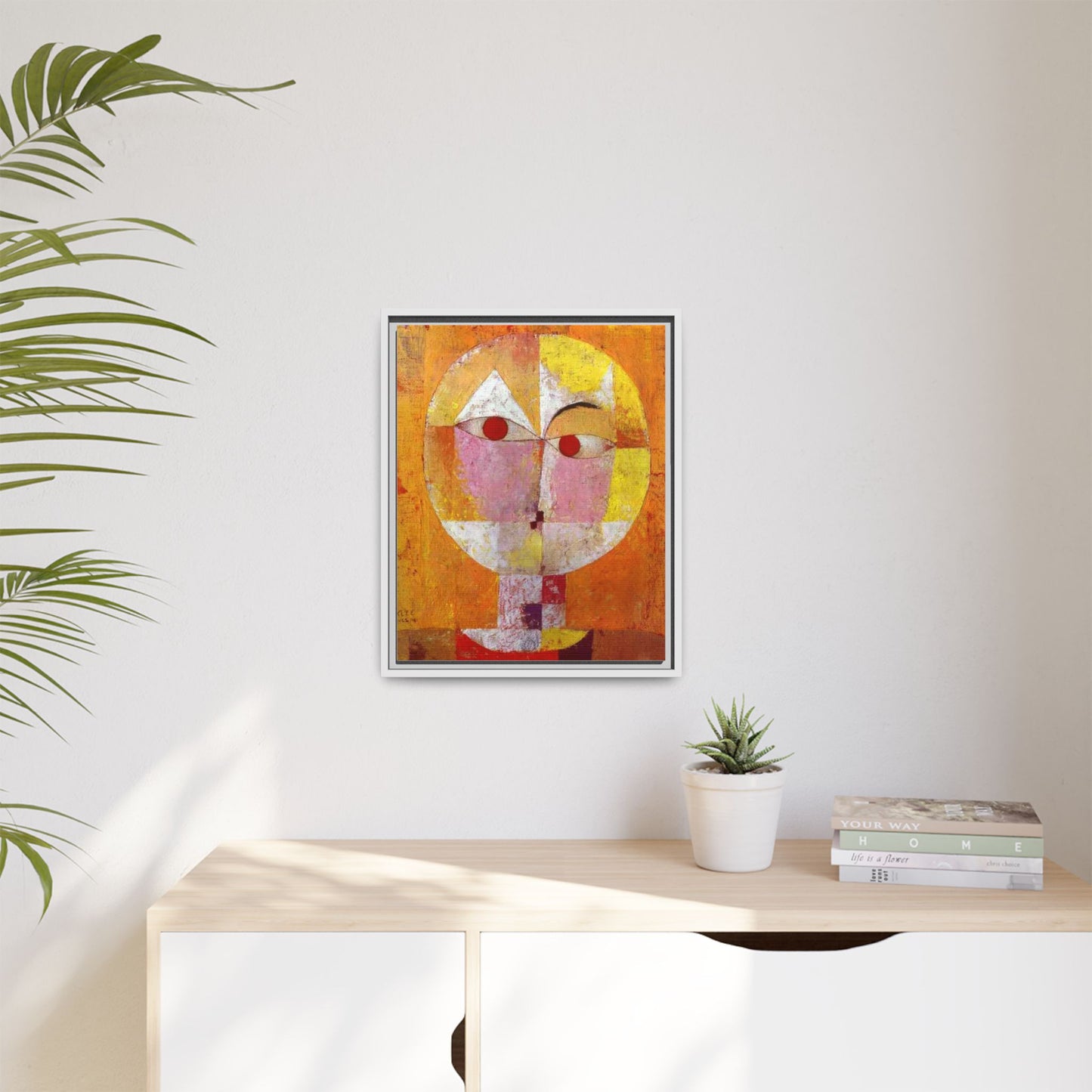 Senecio II by Paul Klee Canvas Framed Wall Art Print