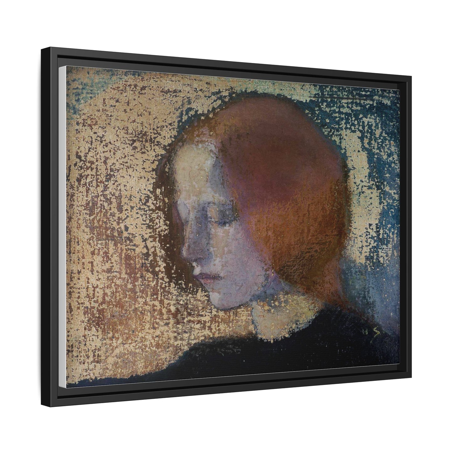 Fragment by Helena Schjerfbeck Framed Matte Canvas Art Print