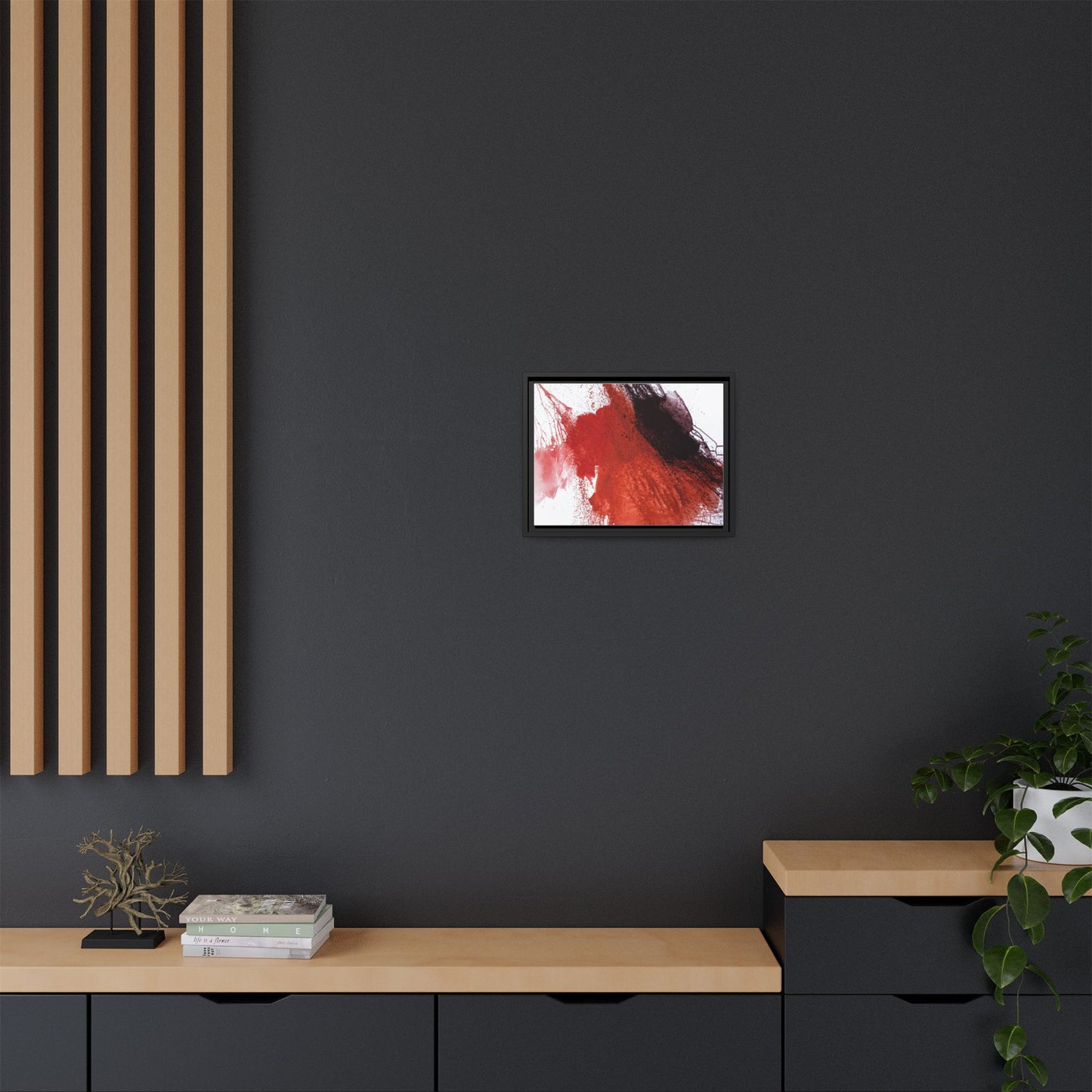 Flame by Natalija Miladinovic Matte Canvas Framed Wall Art