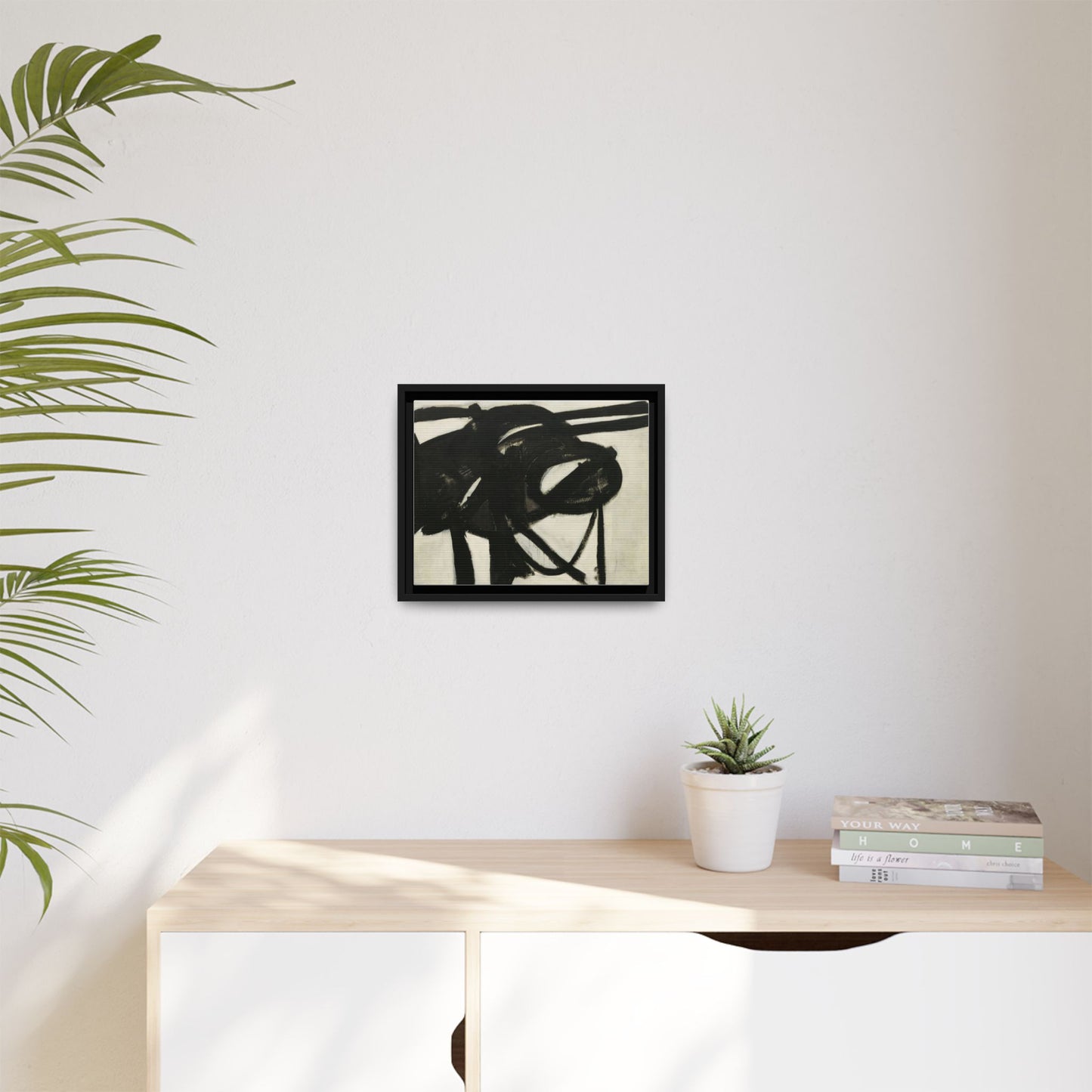 Chief by Franz Kline Abstract Matte Canvas Framed Wall Art