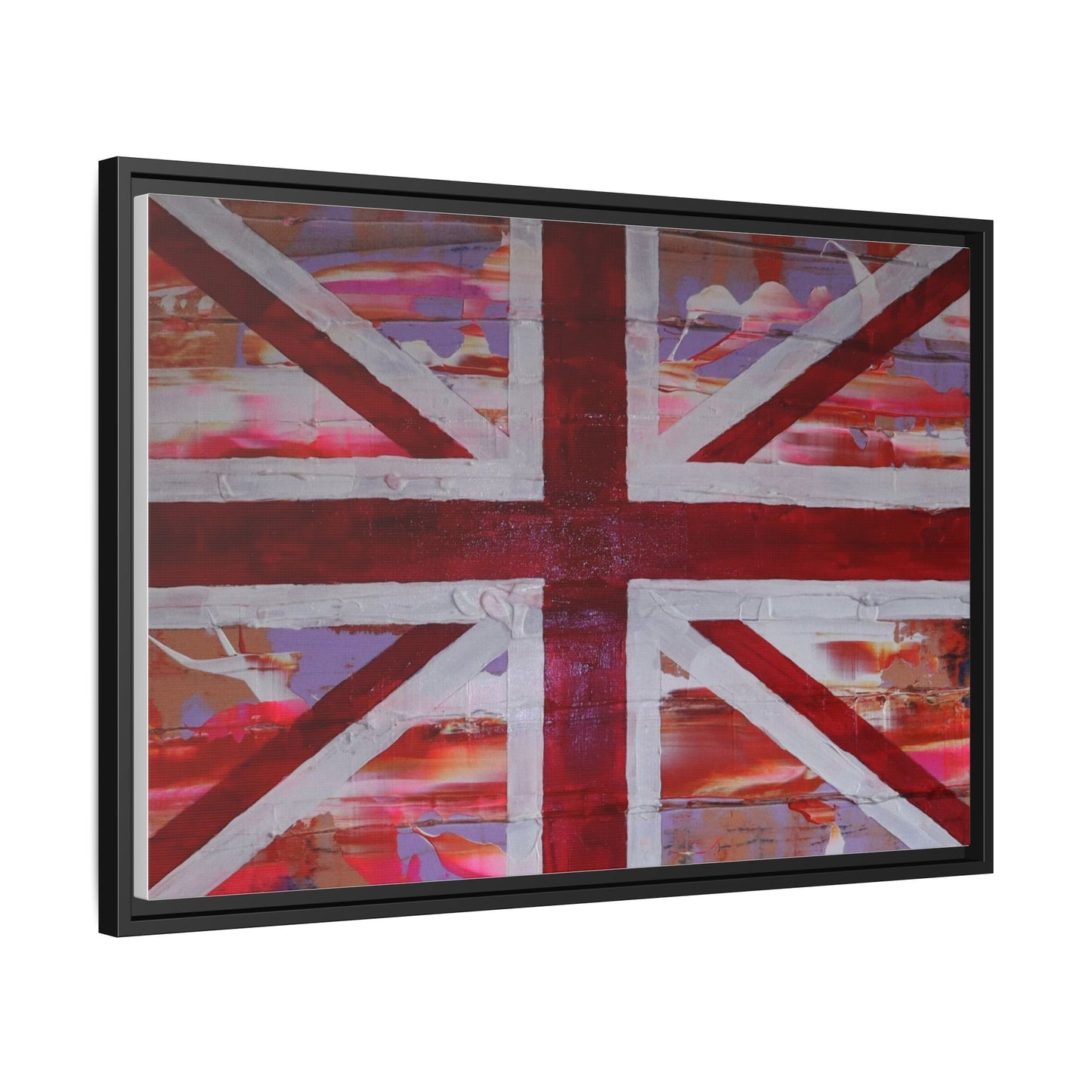Union Jack is back! by Norman Barrett Framed Matte Canvas Print Wall Art