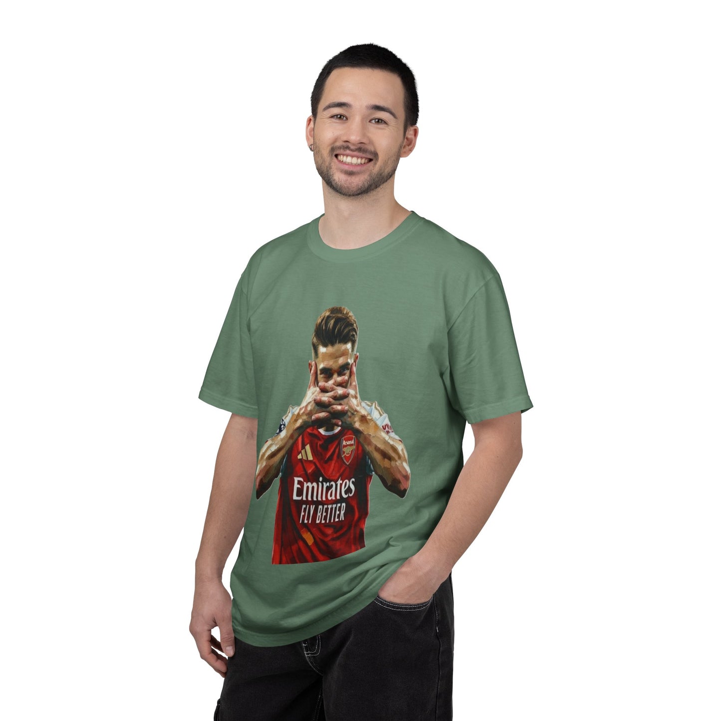 Soccer Celebration T-Shirt — Emirates 'Fly Better' Jersey Design