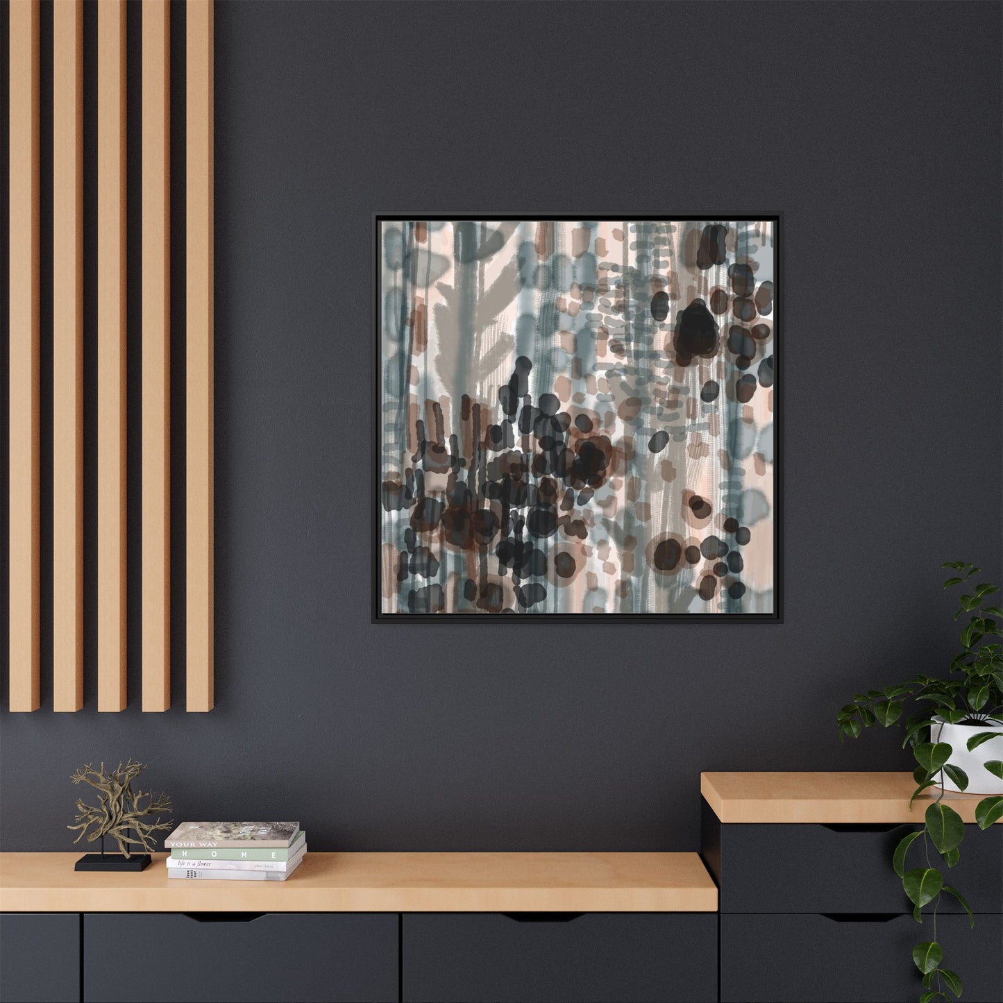 Vleken by an unknown artist Framed Canvas Art